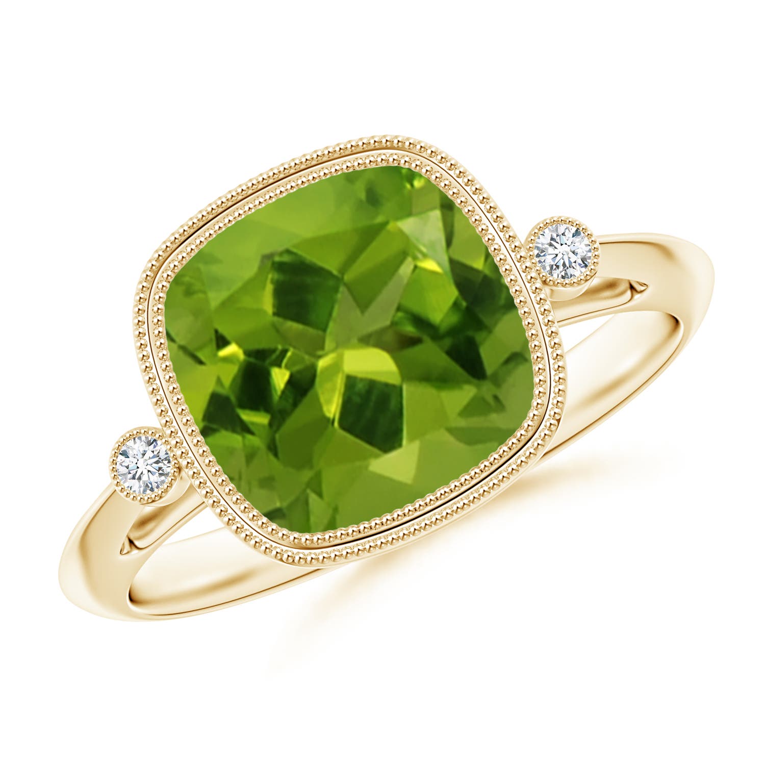 AAAA - Peridot / 2.84 CT / 14 KT Yellow Gold