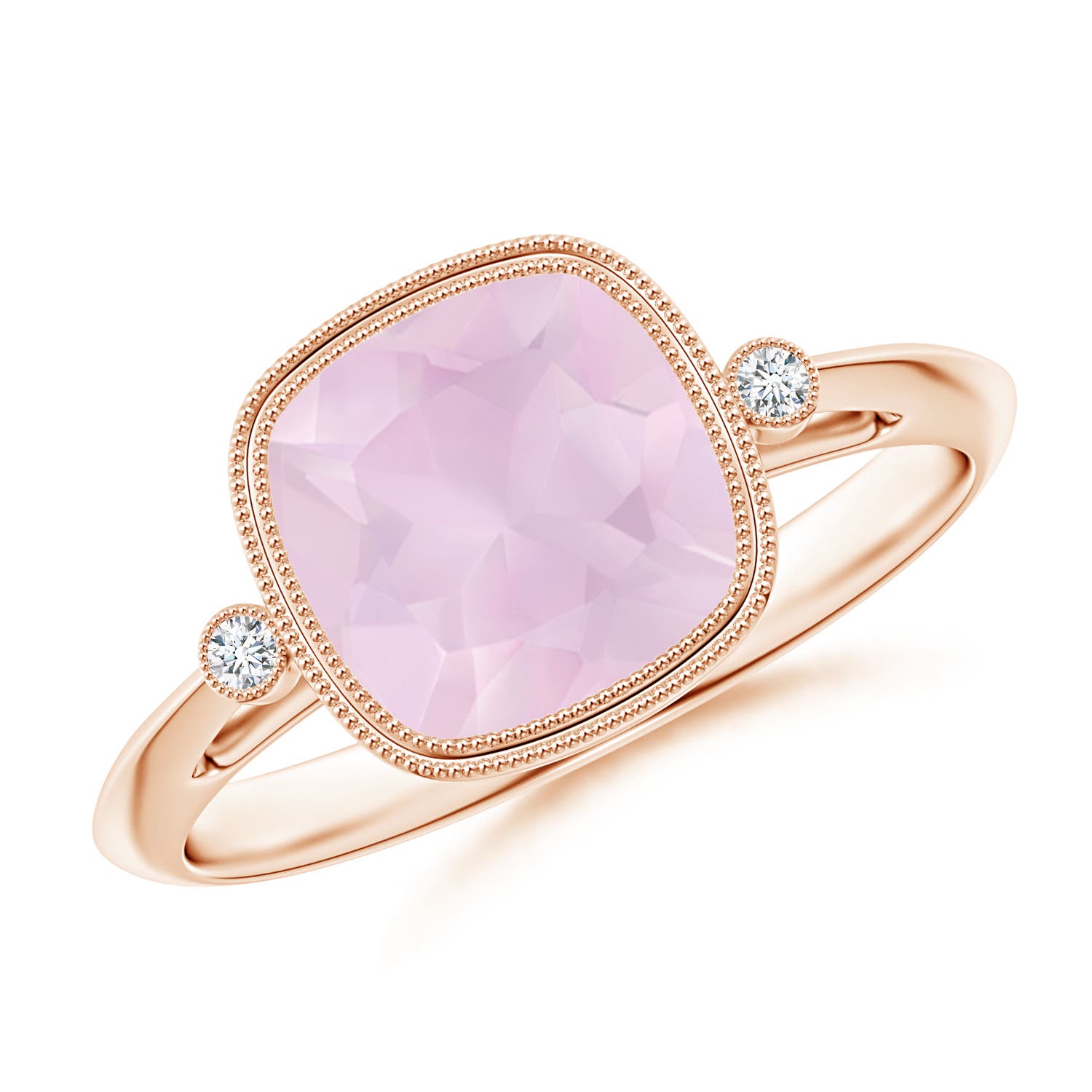 AA - Rose Quartz / 1.94 CT / 14 KT Rose Gold