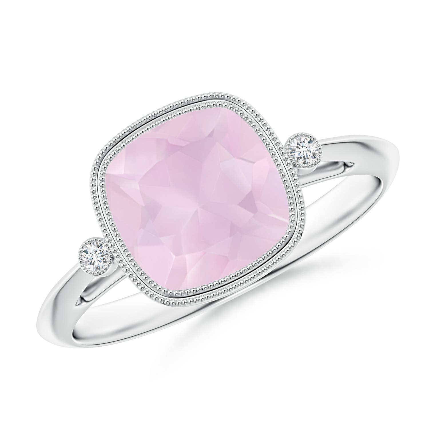 AA - Rose Quartz / 1.94 CT / 14 KT White Gold