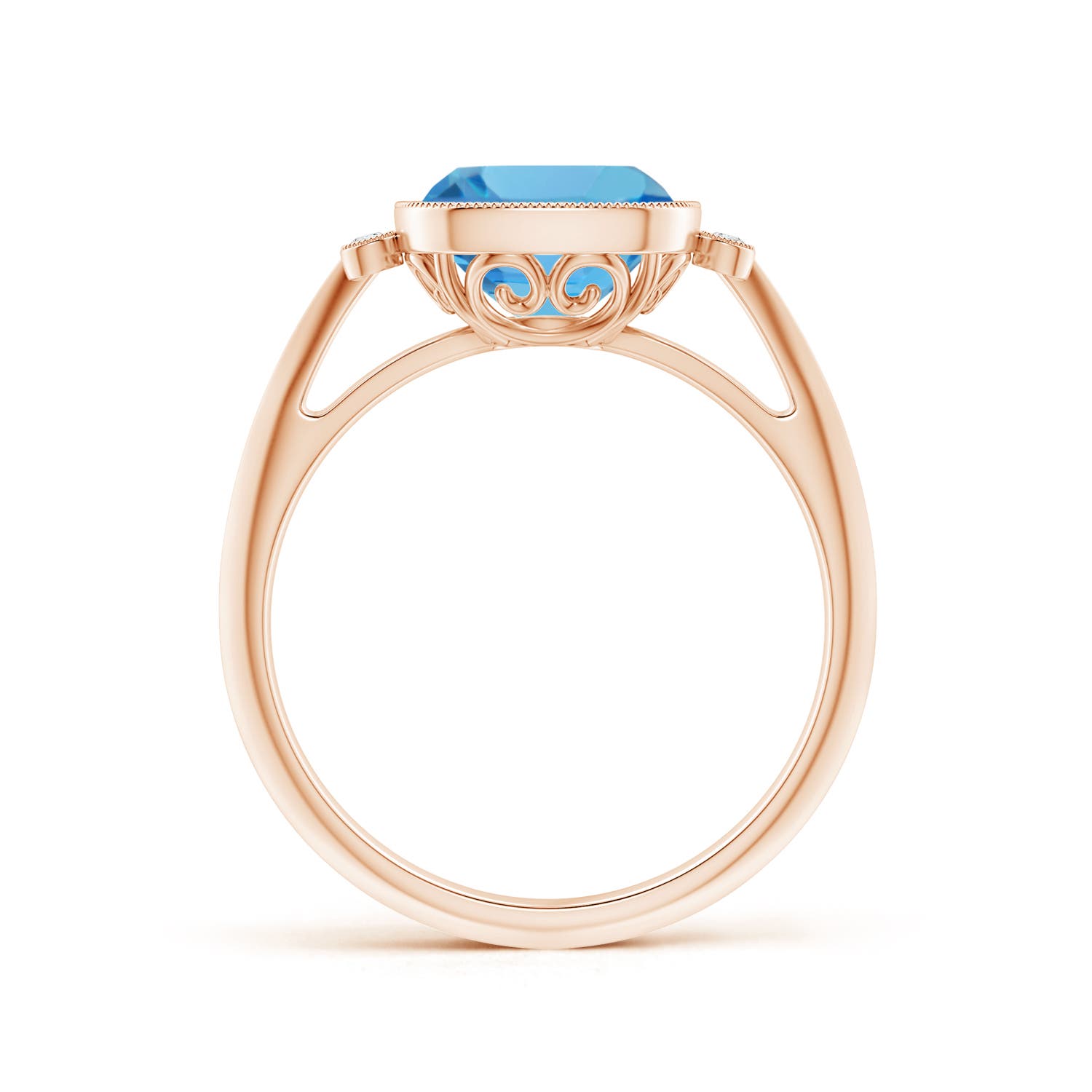 AA - Swiss Blue Topaz / 2.54 CT / 14 KT Rose Gold