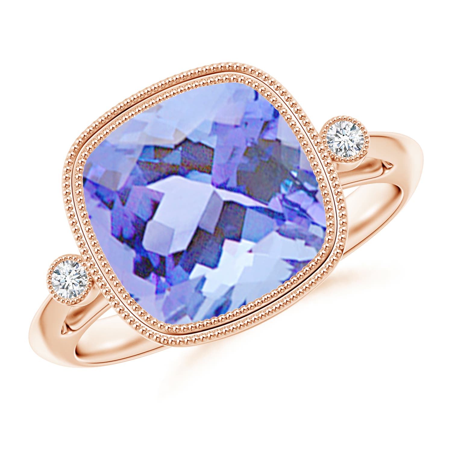 A - Tanzanite / 4.56 CT / 14 KT Rose Gold