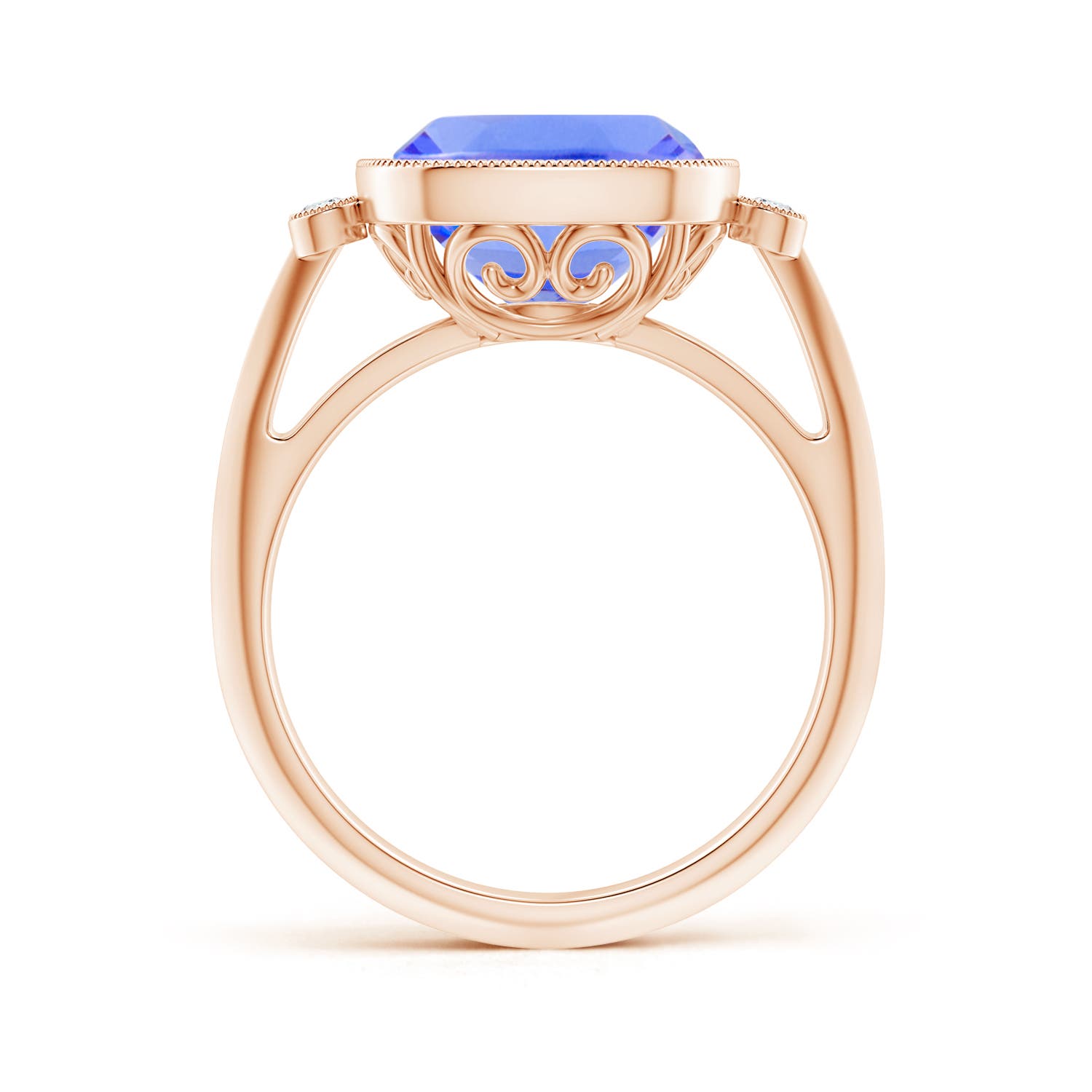 AA - Tanzanite / 4.56 CT / 14 KT Rose Gold