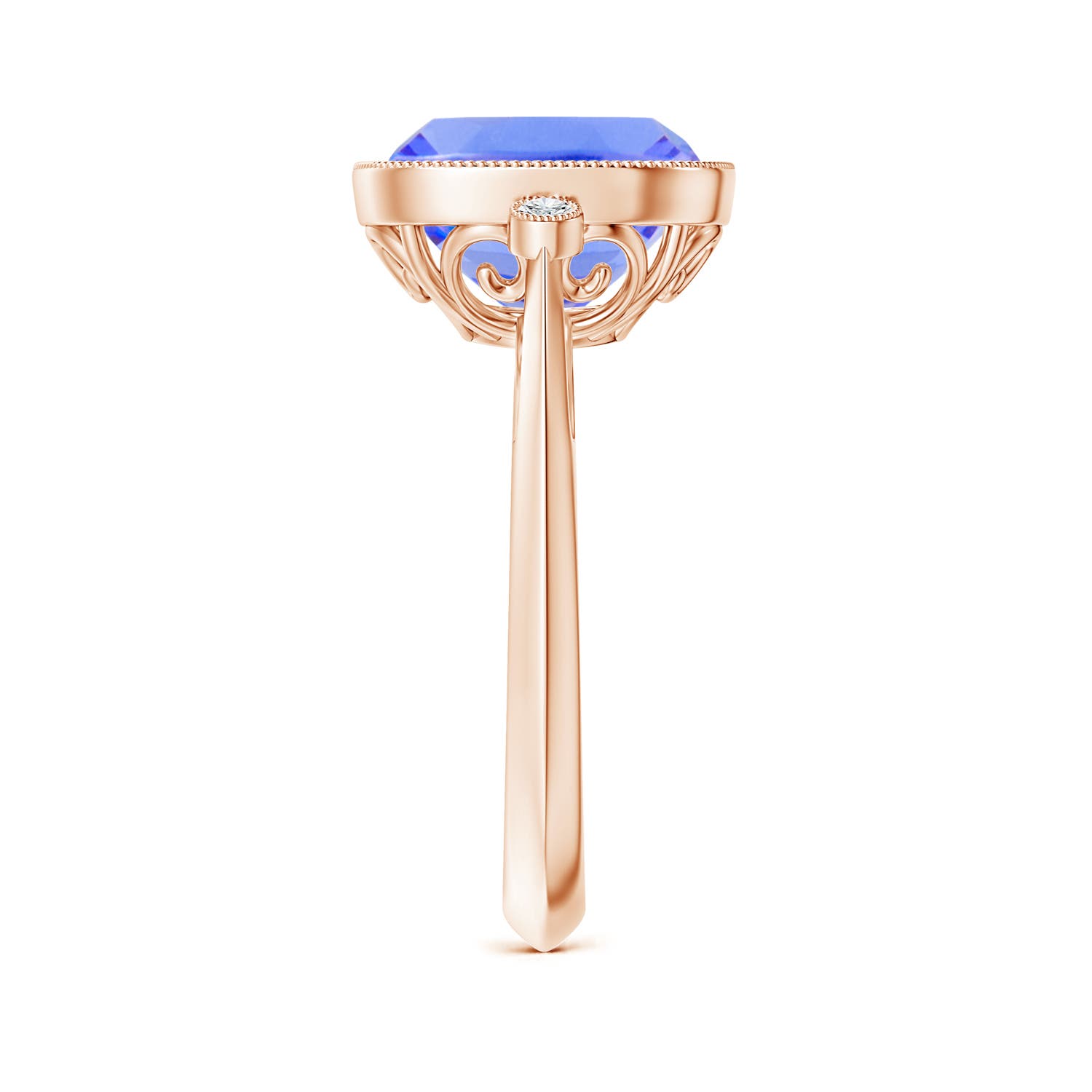 AA - Tanzanite / 4.56 CT / 14 KT Rose Gold