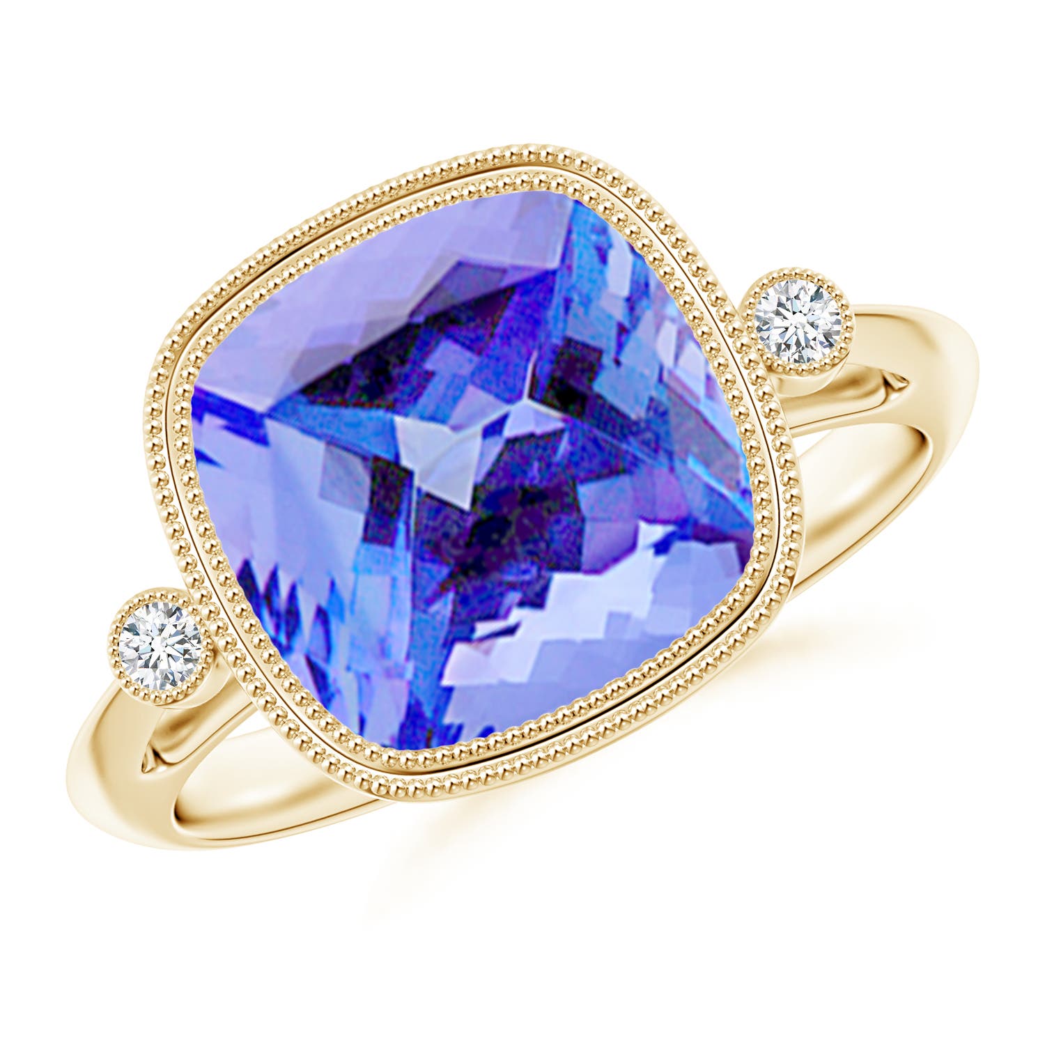 AA - Tanzanite / 4.56 CT / 14 KT Yellow Gold