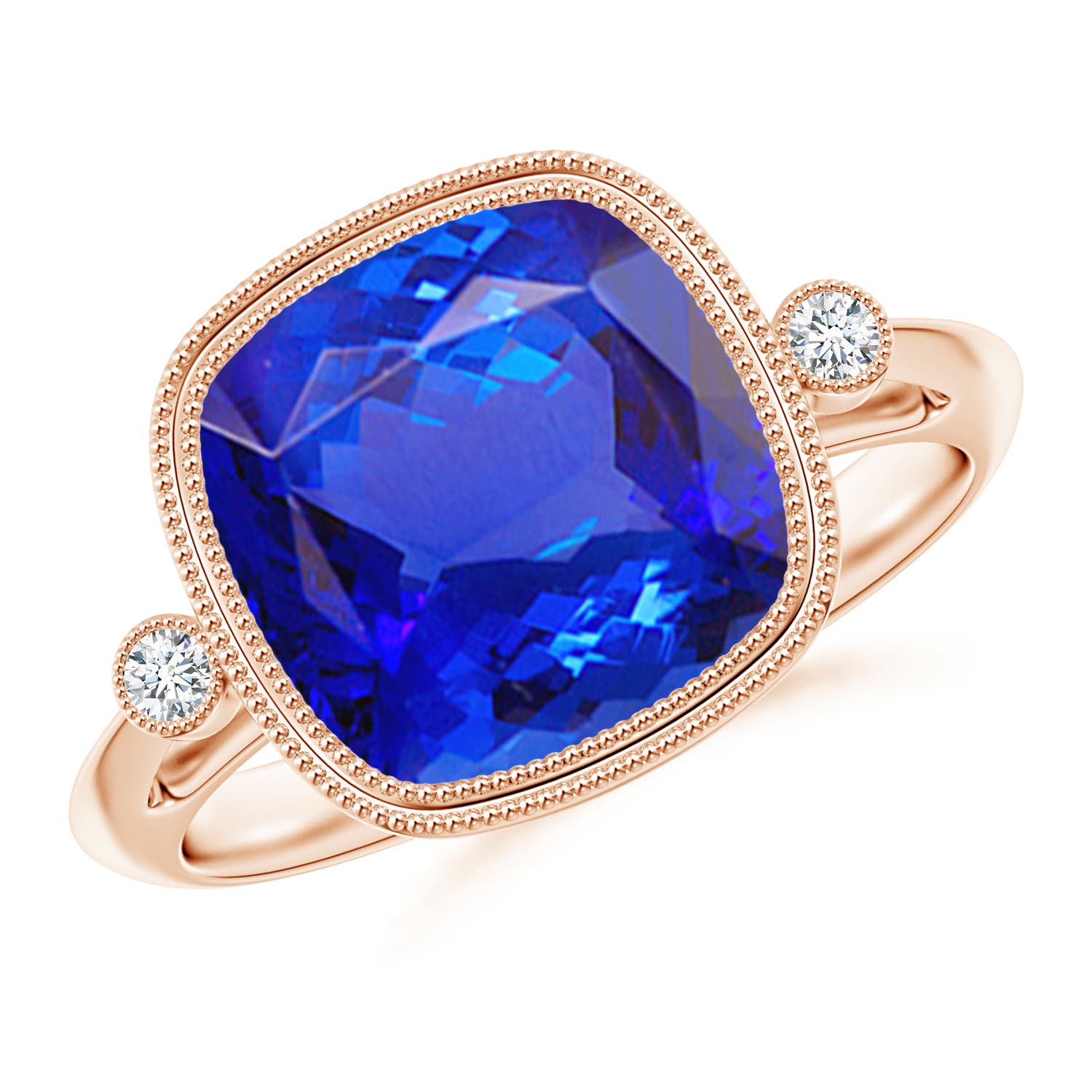 AAA - Tanzanite / 4.56 CT / 14 KT Rose Gold