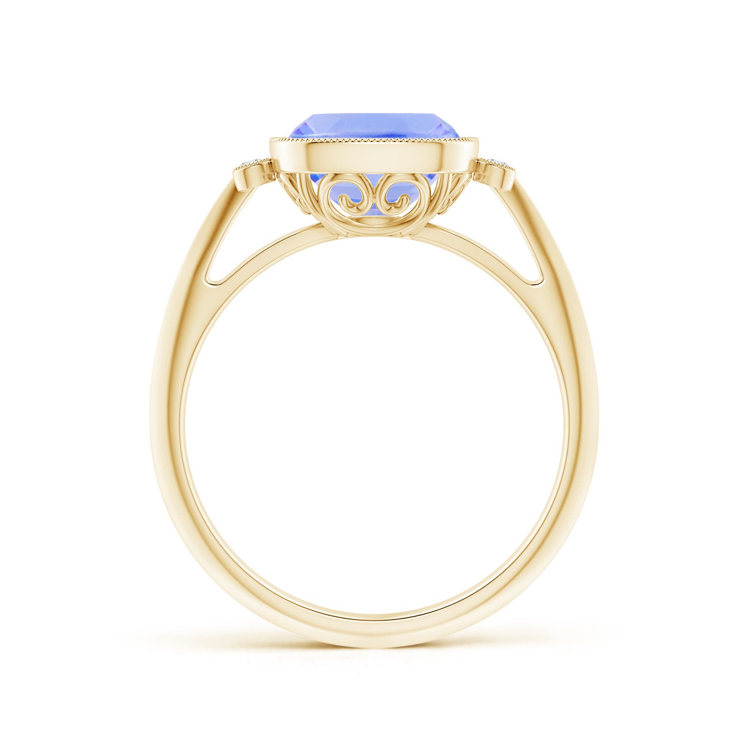 A - Tanzanite / 2.19 CT / 14 KT Yellow Gold