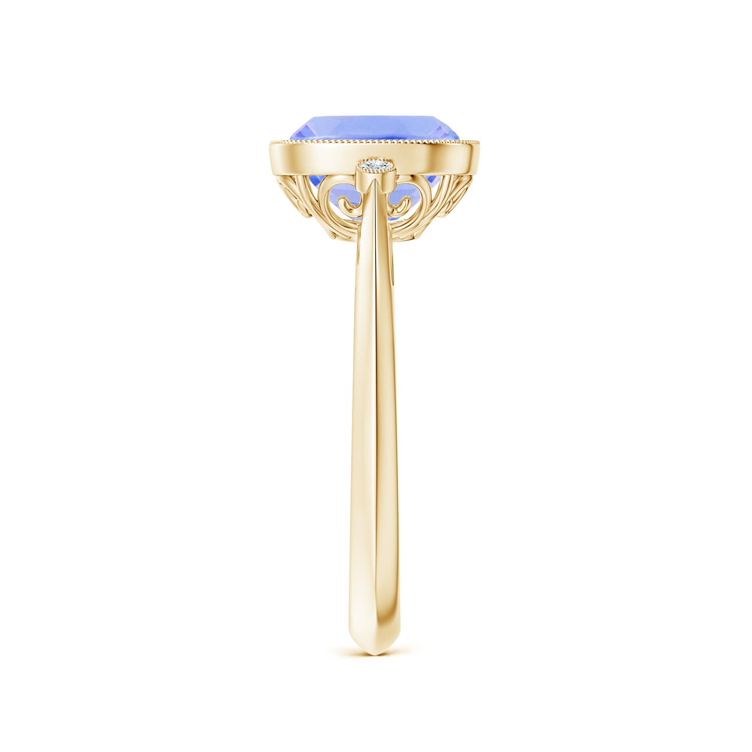 A - Tanzanite / 2.19 CT / 14 KT Yellow Gold