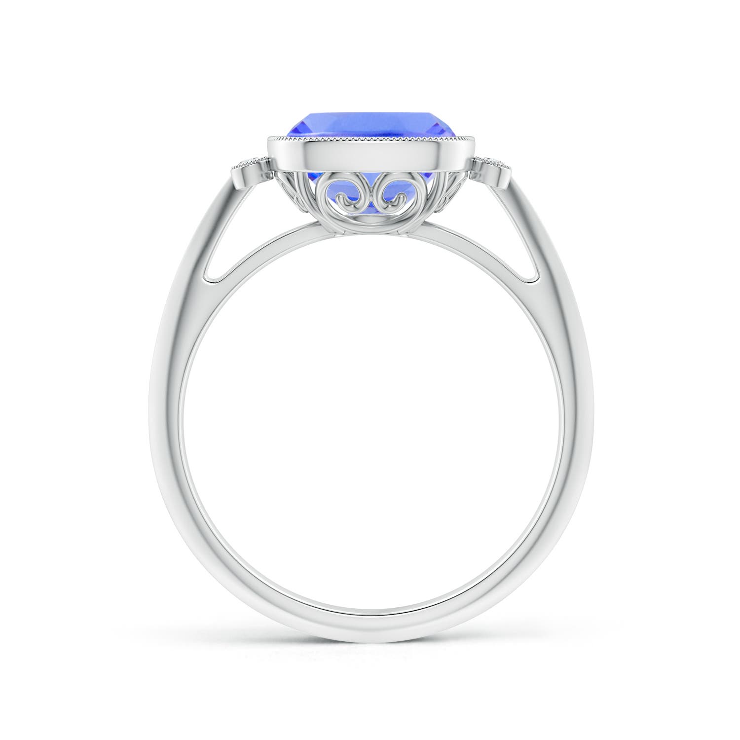 AA - Tanzanite / 2.19 CT / 14 KT White Gold