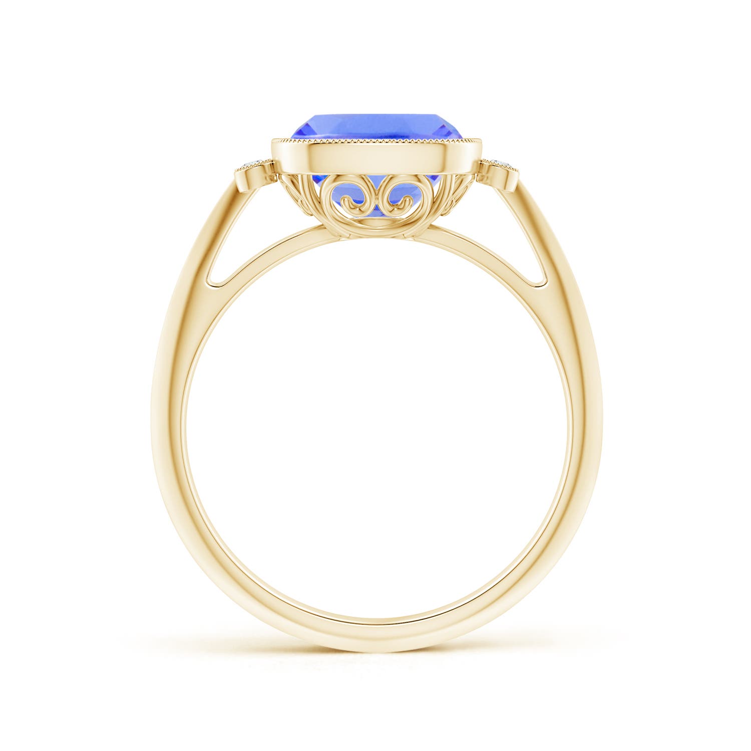 AA - Tanzanite / 2.19 CT / 14 KT Yellow Gold