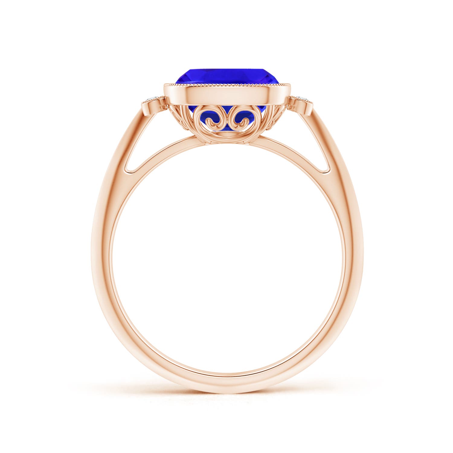 AAA - Tanzanite / 2.19 CT / 14 KT Rose Gold