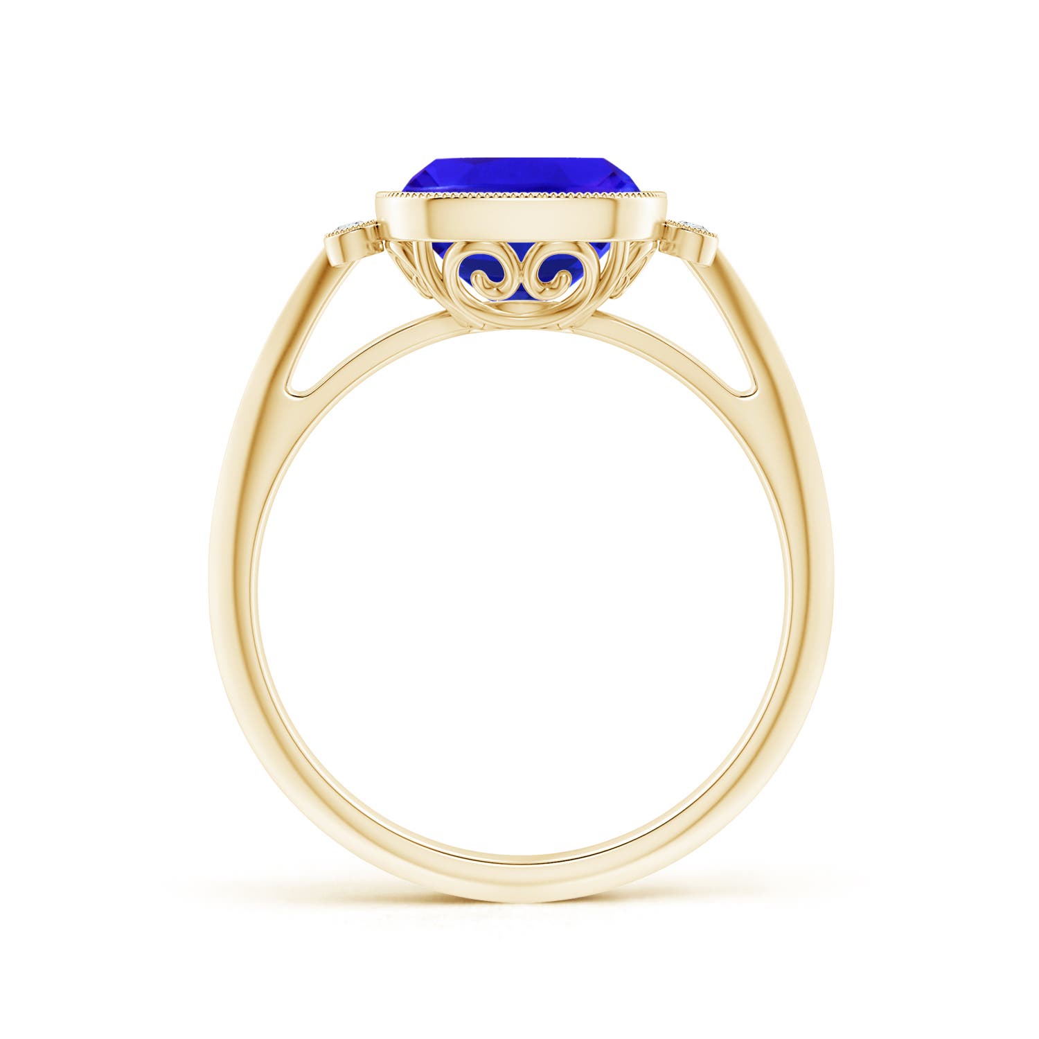 AAA - Tanzanite / 2.19 CT / 14 KT Yellow Gold