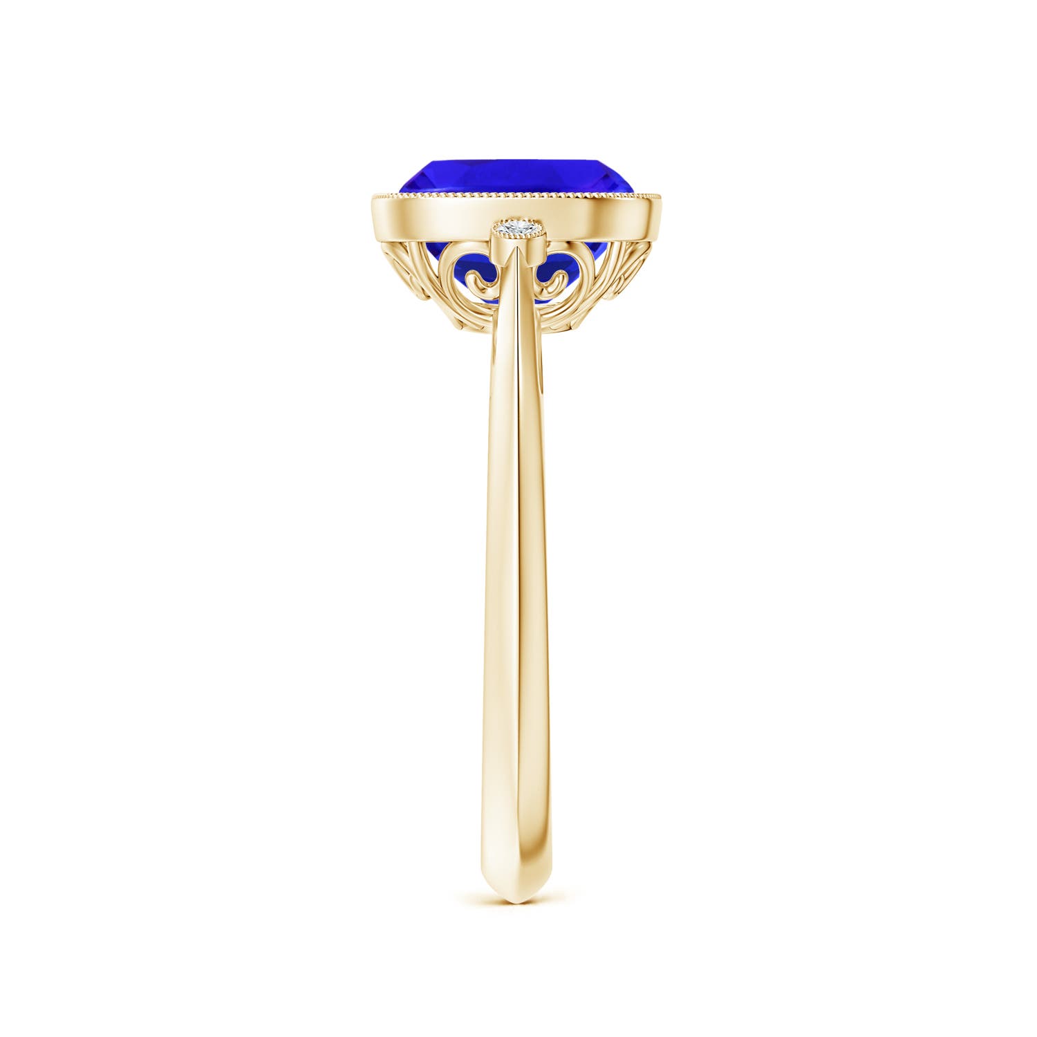 AAA - Tanzanite / 2.19 CT / 14 KT Yellow Gold