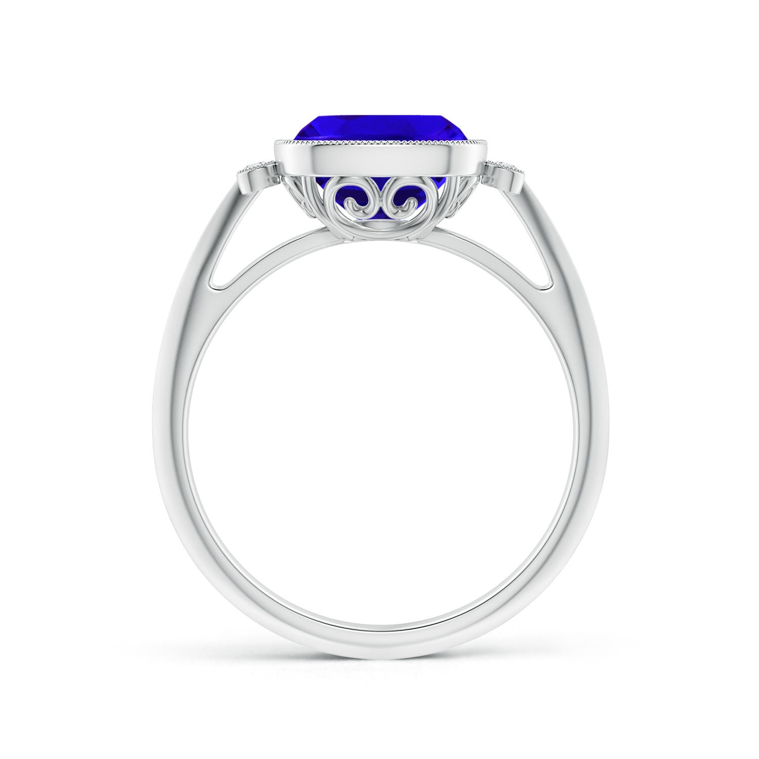 AAAA - Tanzanite / 2.19 CT / 14 KT White Gold