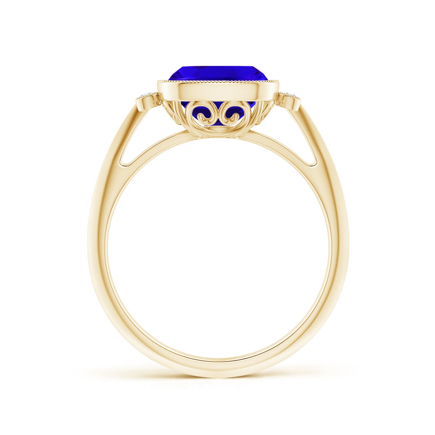 AAAA - Tanzanite / 2.19 CT / 14 KT Yellow Gold