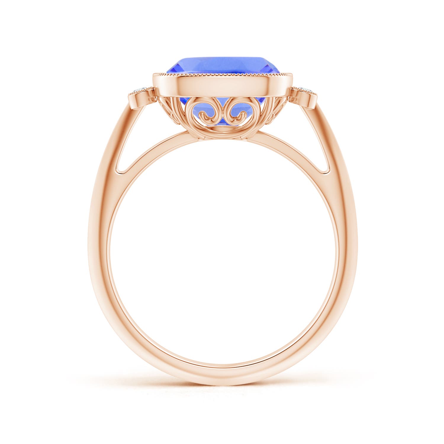 AA - Tanzanite / 3.84 CT / 14 KT Rose Gold