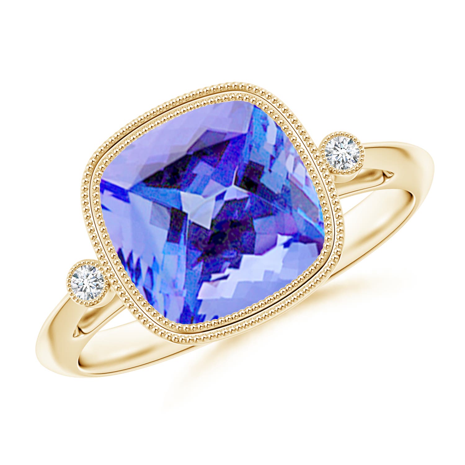 AA - Tanzanite / 3.84 CT / 14 KT Yellow Gold