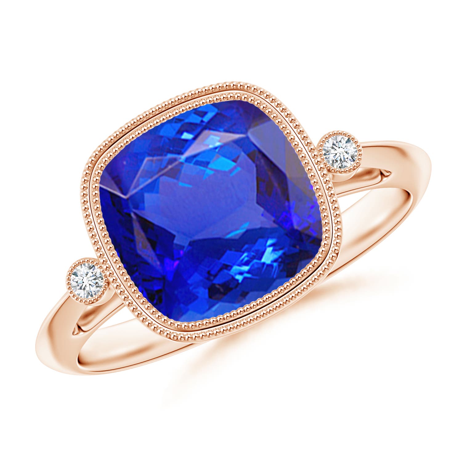 AAA - Tanzanite / 3.84 CT / 14 KT Rose Gold