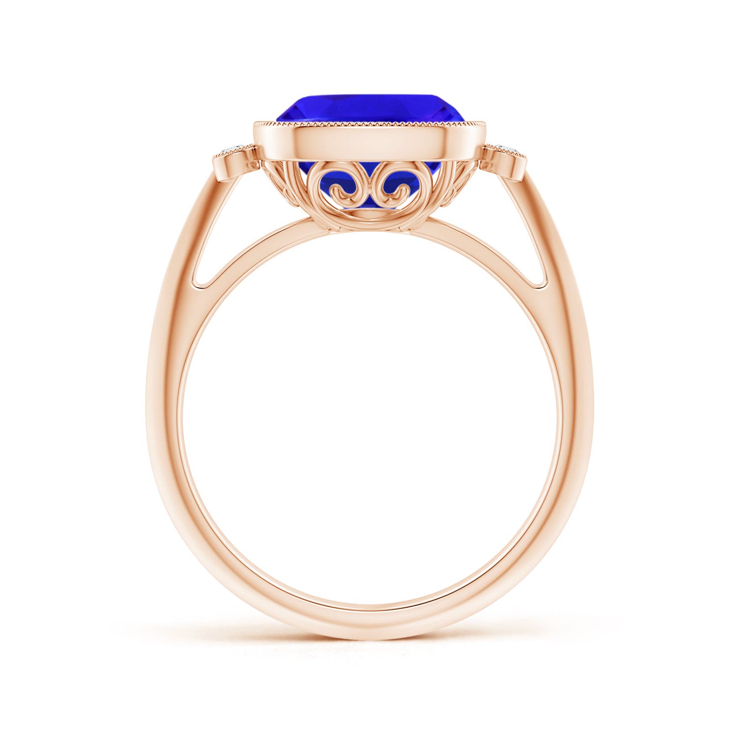 AAA - Tanzanite / 3.84 CT / 14 KT Rose Gold