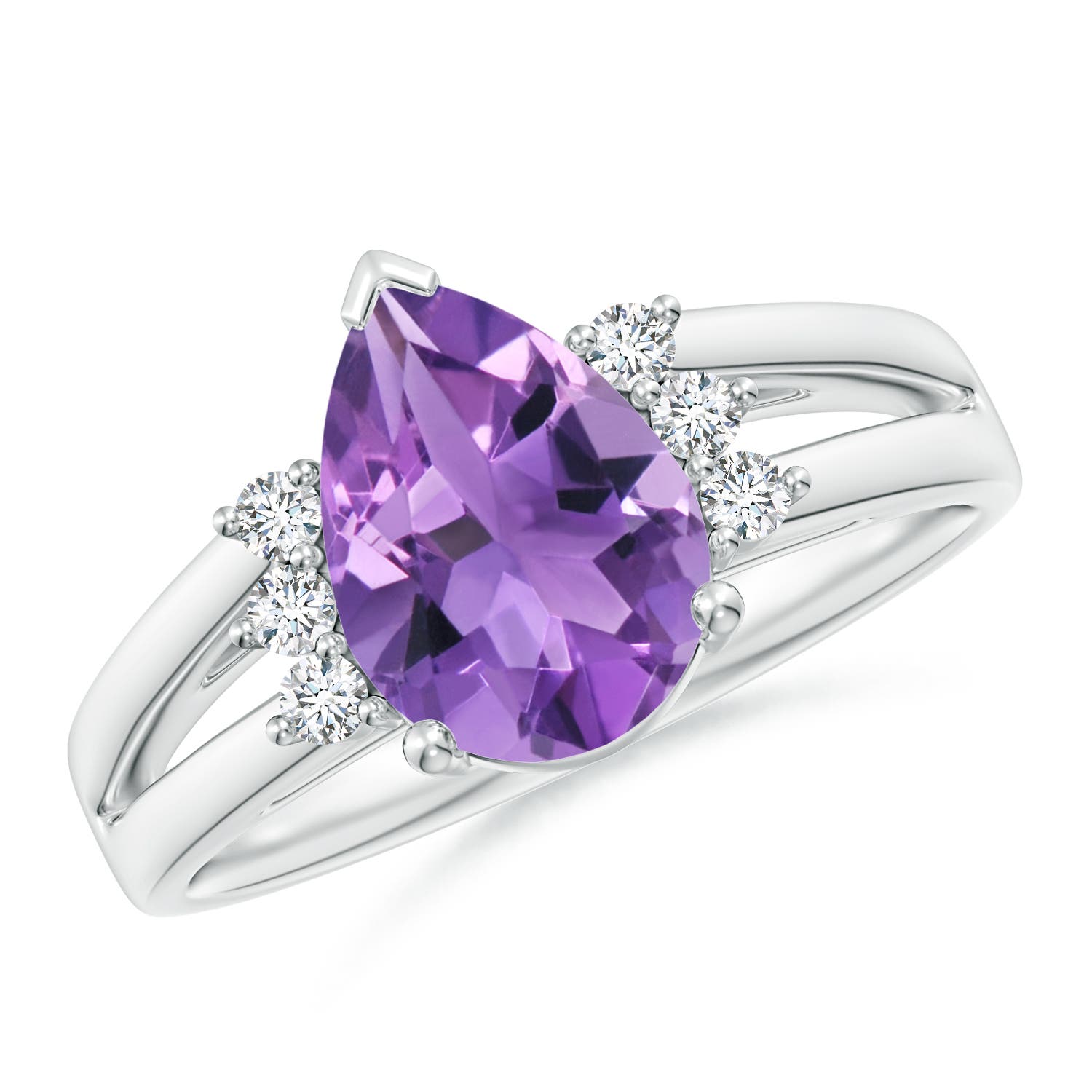 AA - Amethyst / 1.73 CT / 14 KT White Gold