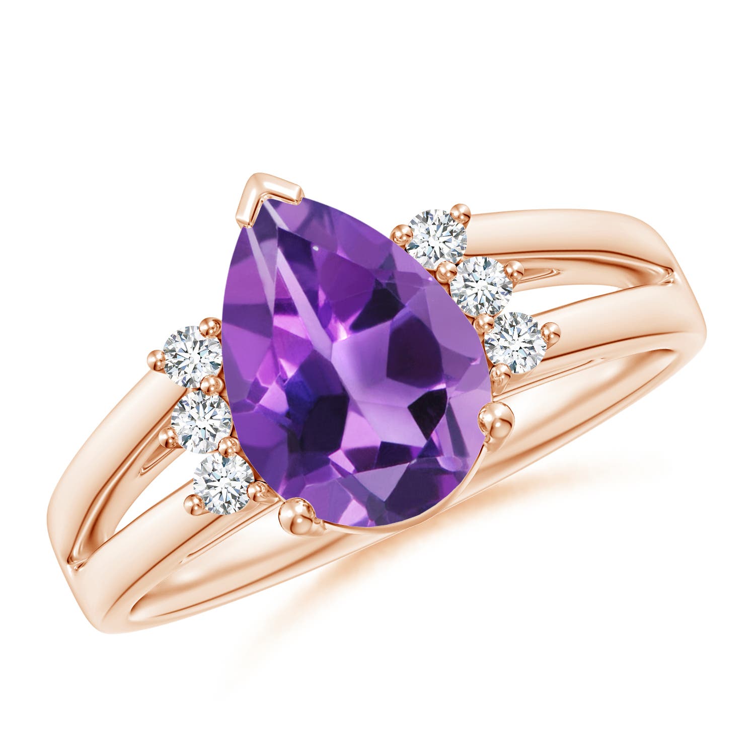 AAA - Amethyst / 1.73 CT / 14 KT Rose Gold