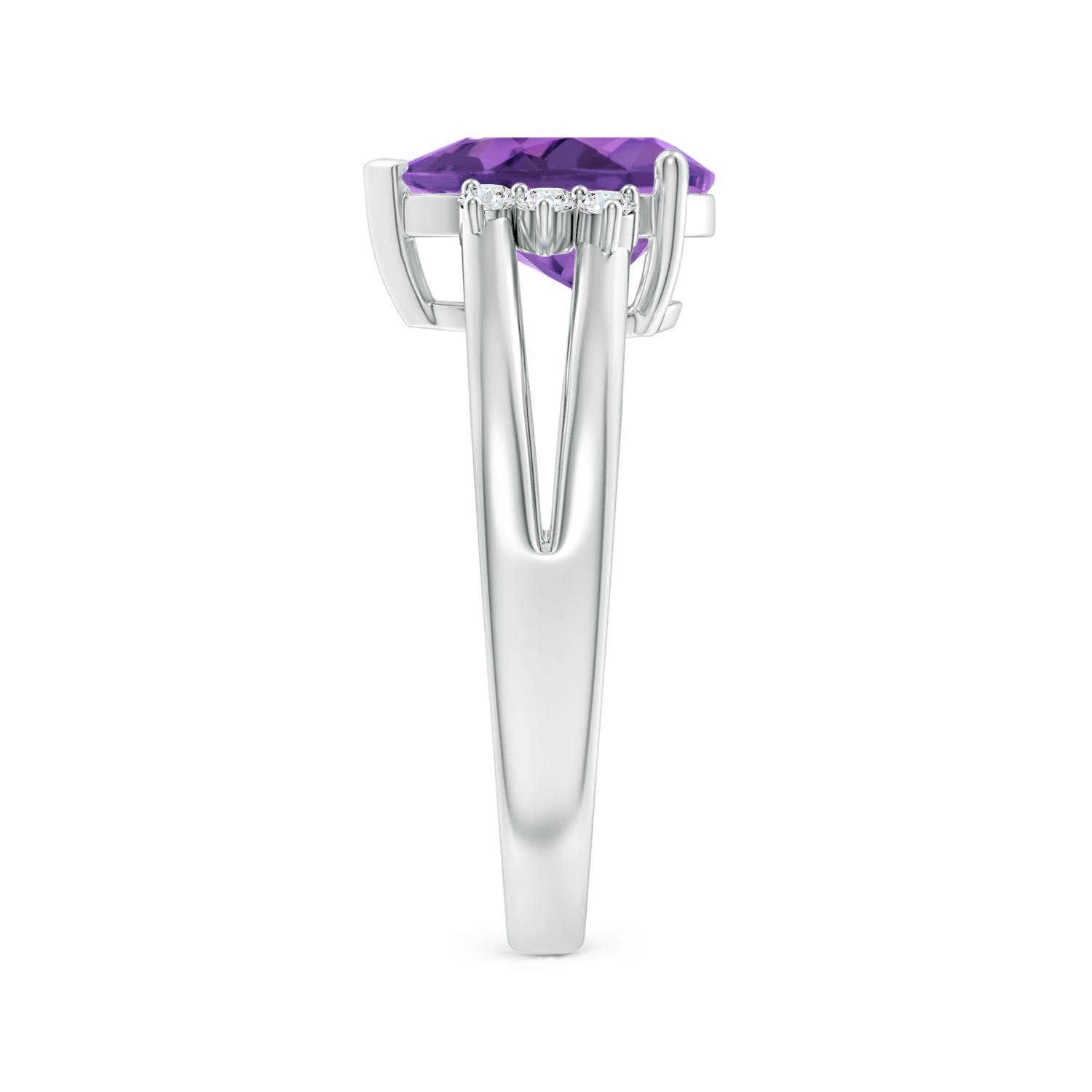 AAA - Amethyst / 1.73 CT / 14 KT White Gold