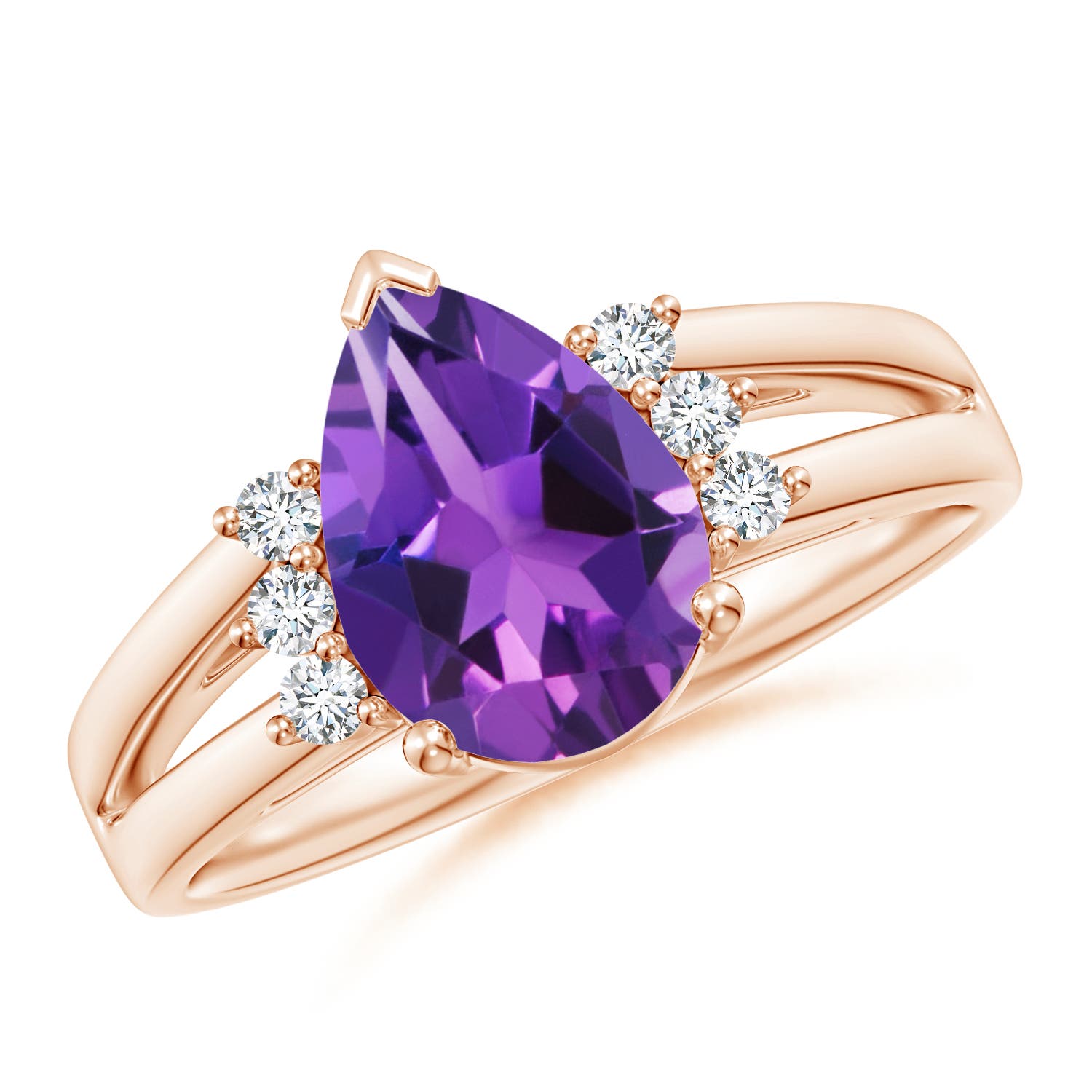 AAAA - Amethyst / 1.73 CT / 14 KT Rose Gold