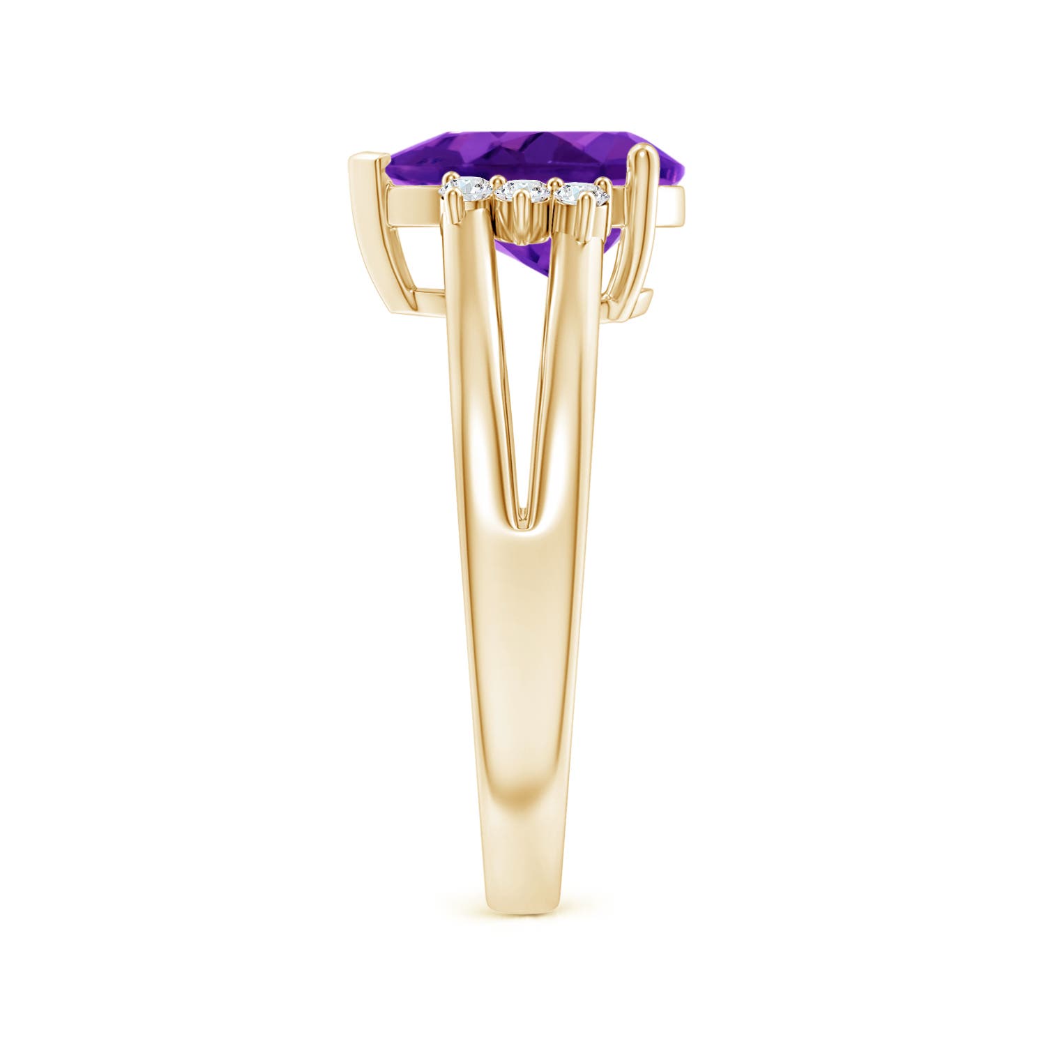 AAAA - Amethyst / 1.73 CT / 14 KT Yellow Gold