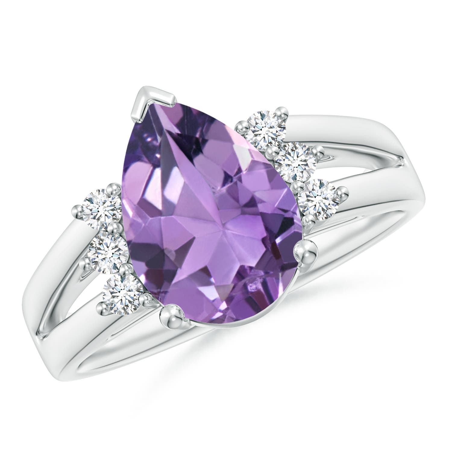 A - Amethyst / 2.77 CT / 14 KT White Gold