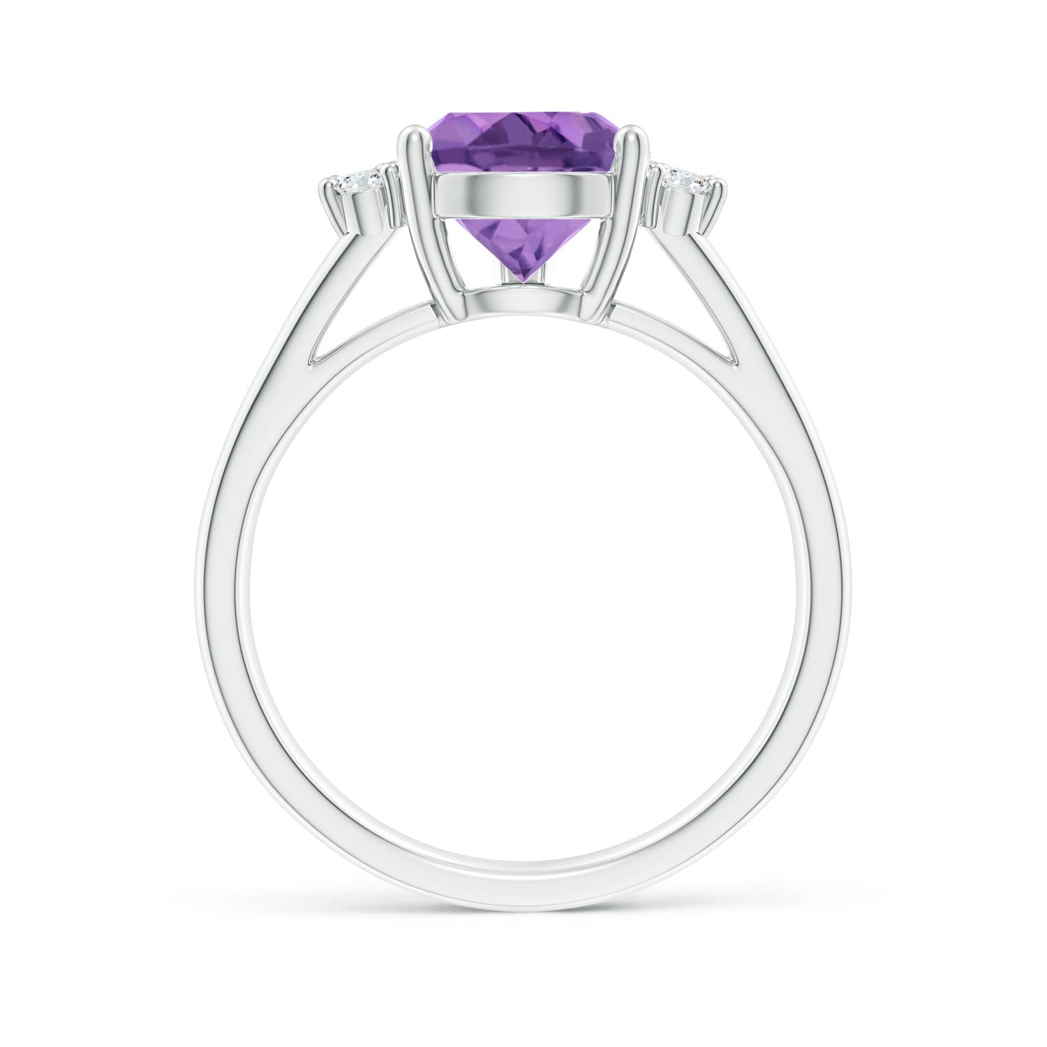 A - Amethyst / 2.77 CT / 14 KT White Gold