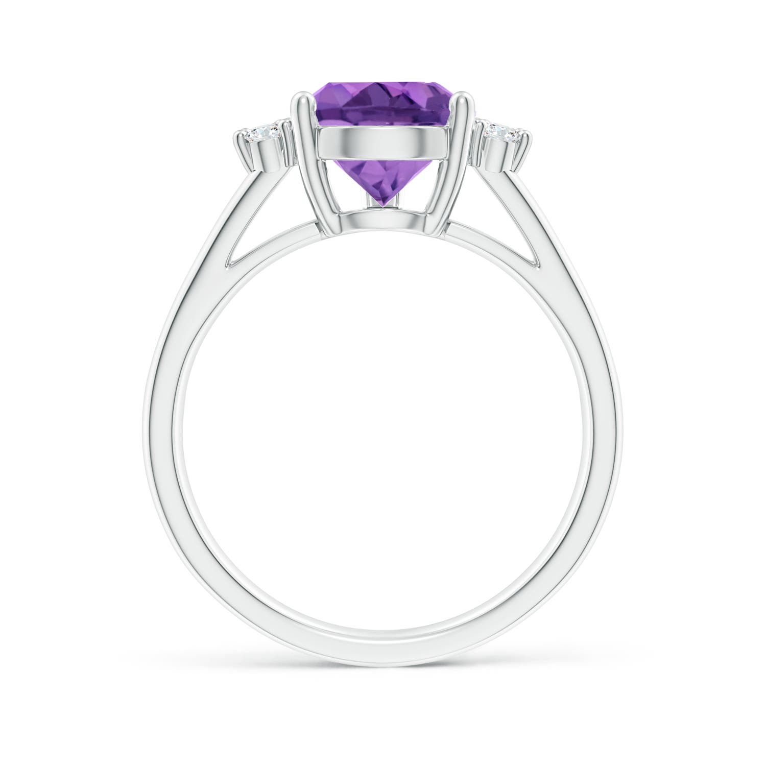 AA - Amethyst / 2.77 CT / 14 KT White Gold