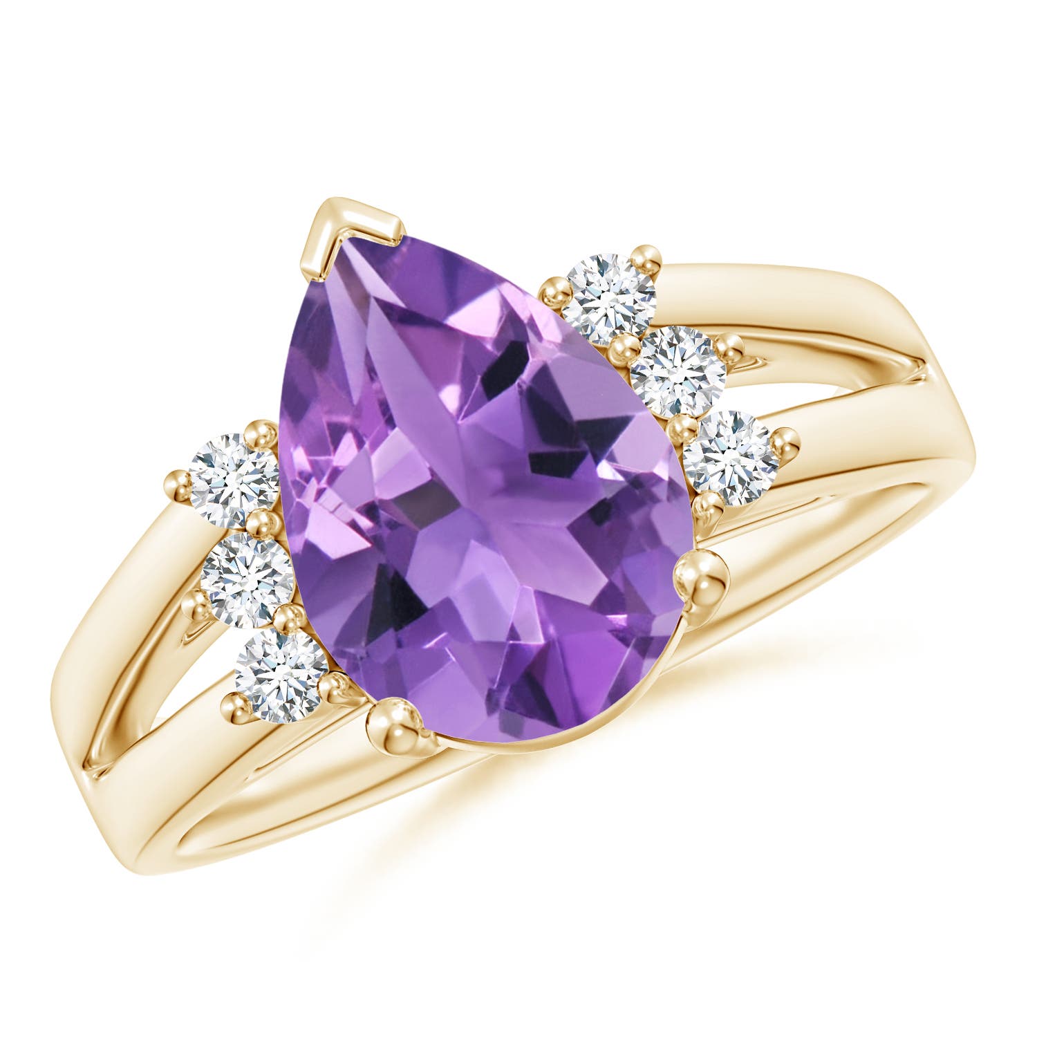 AA - Amethyst / 2.77 CT / 14 KT Yellow Gold