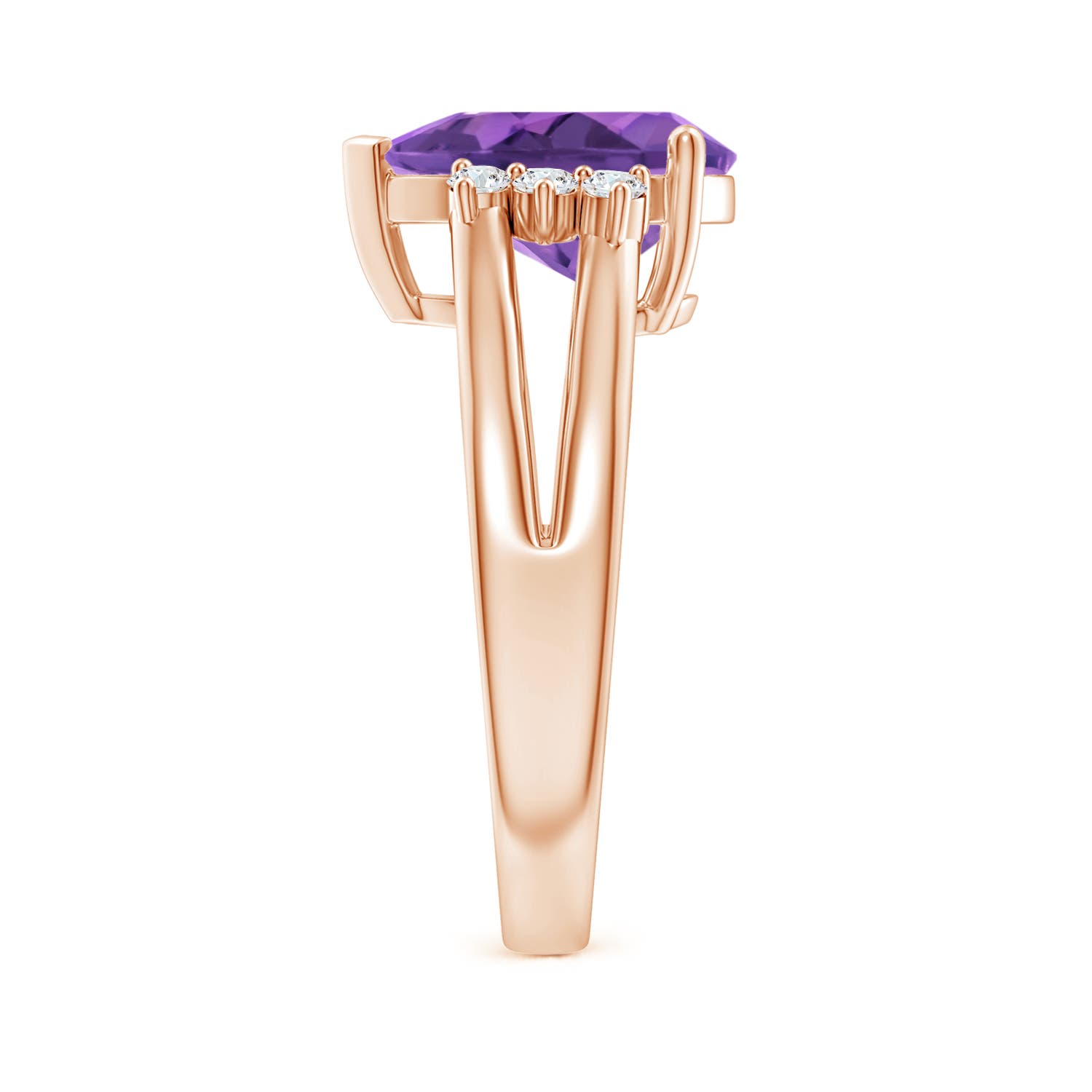 AAA - Amethyst / 2.77 CT / 14 KT Rose Gold