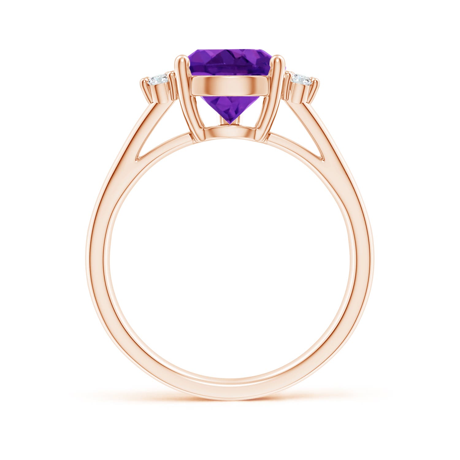 AAAA - Amethyst / 2.77 CT / 14 KT Rose Gold