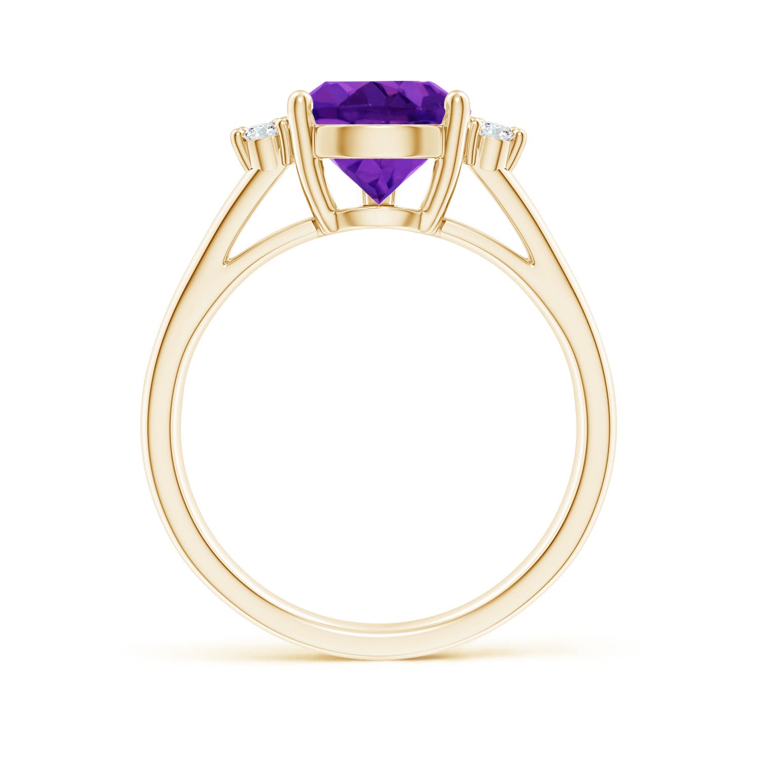 AAAA - Amethyst / 2.77 CT / 14 KT Yellow Gold