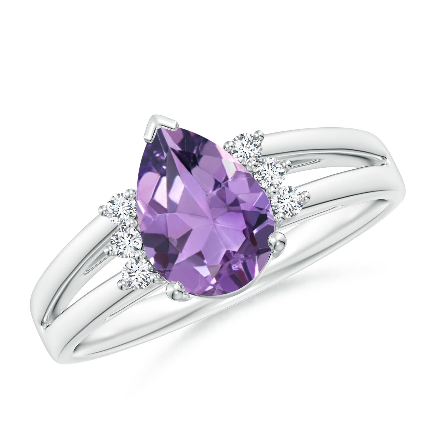 A - Amethyst / 1.13 CT / 14 KT White Gold