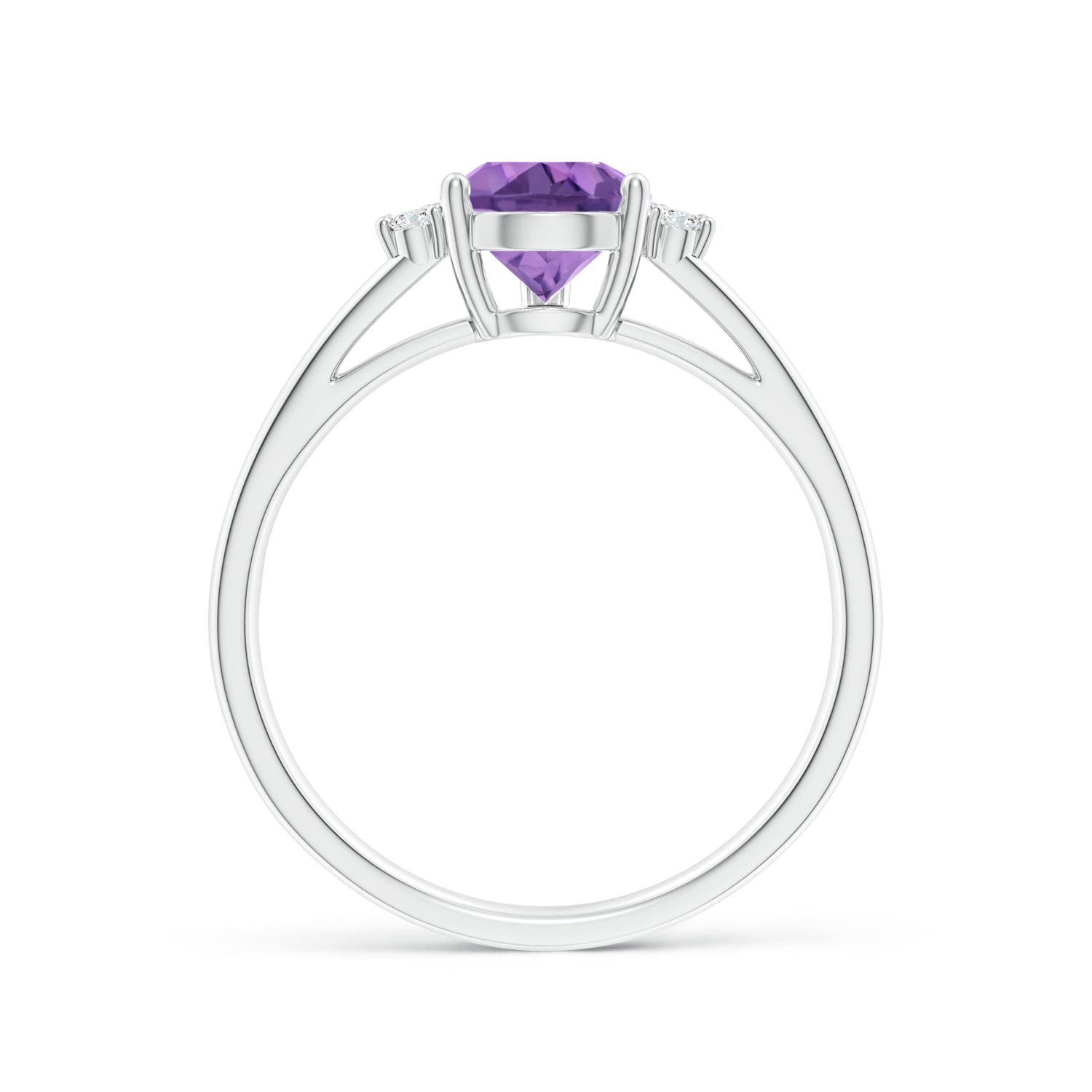 A - Amethyst / 1.13 CT / 14 KT White Gold