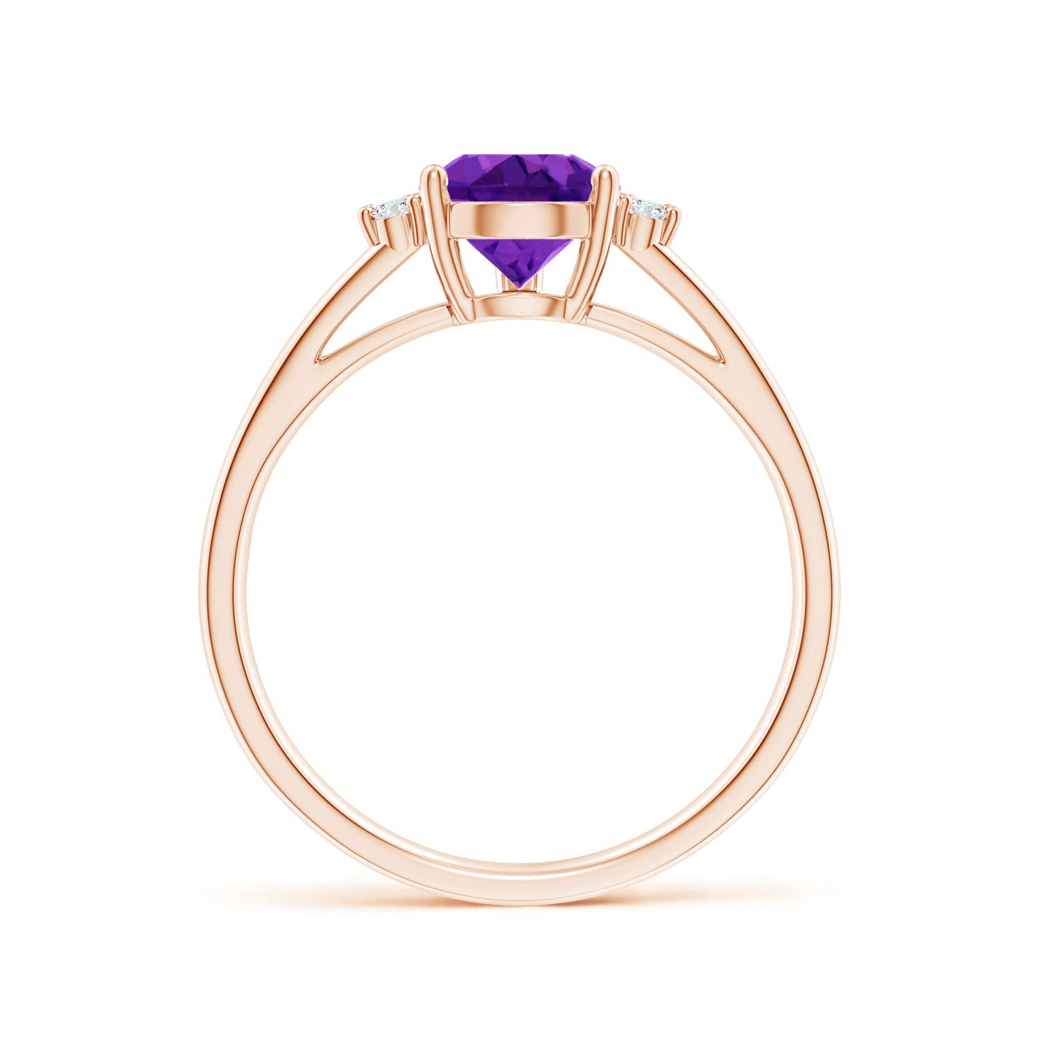 AAAA - Amethyst / 1.13 CT / 14 KT Rose Gold