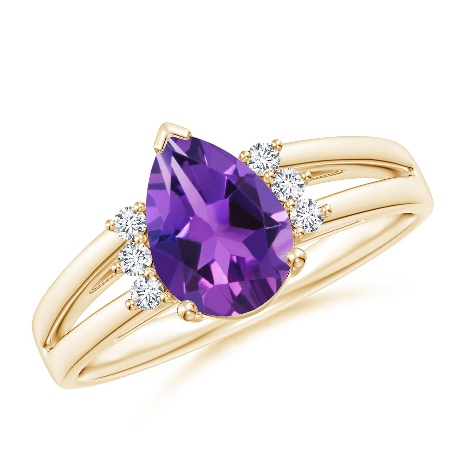 AAAA - Amethyst / 1.13 CT / 14 KT Yellow Gold