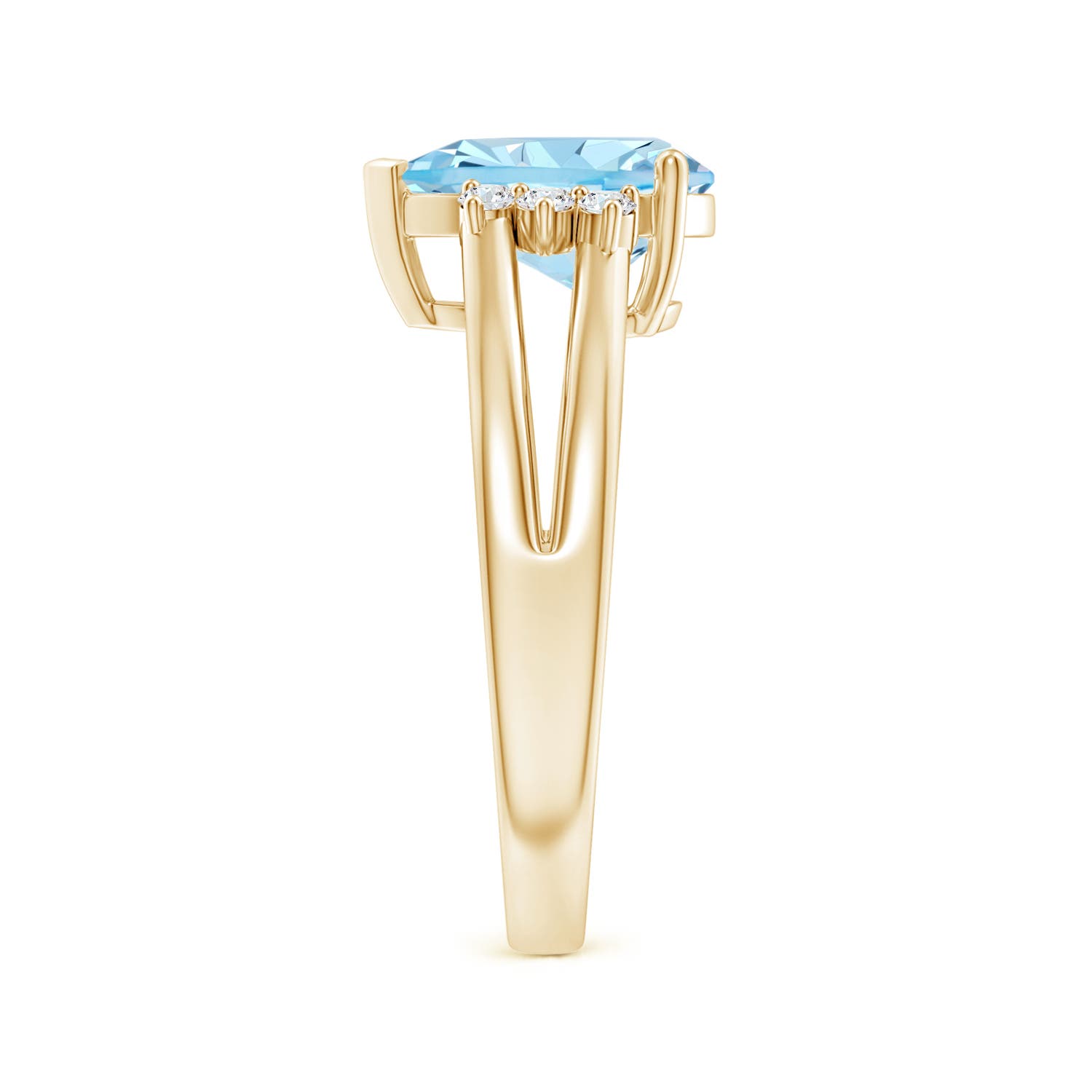 AAAA - Aquamarine / 1.73 CT / 14 KT Yellow Gold