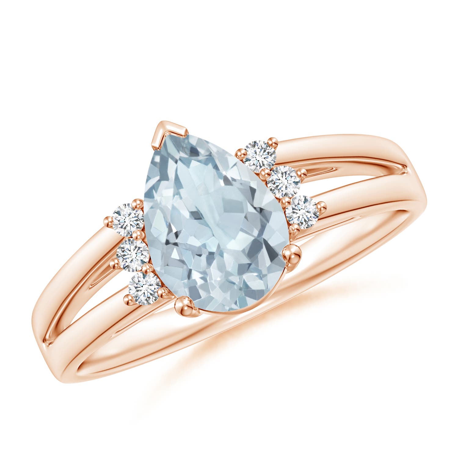 A - Aquamarine / 1.2 CT / 14 KT Rose Gold