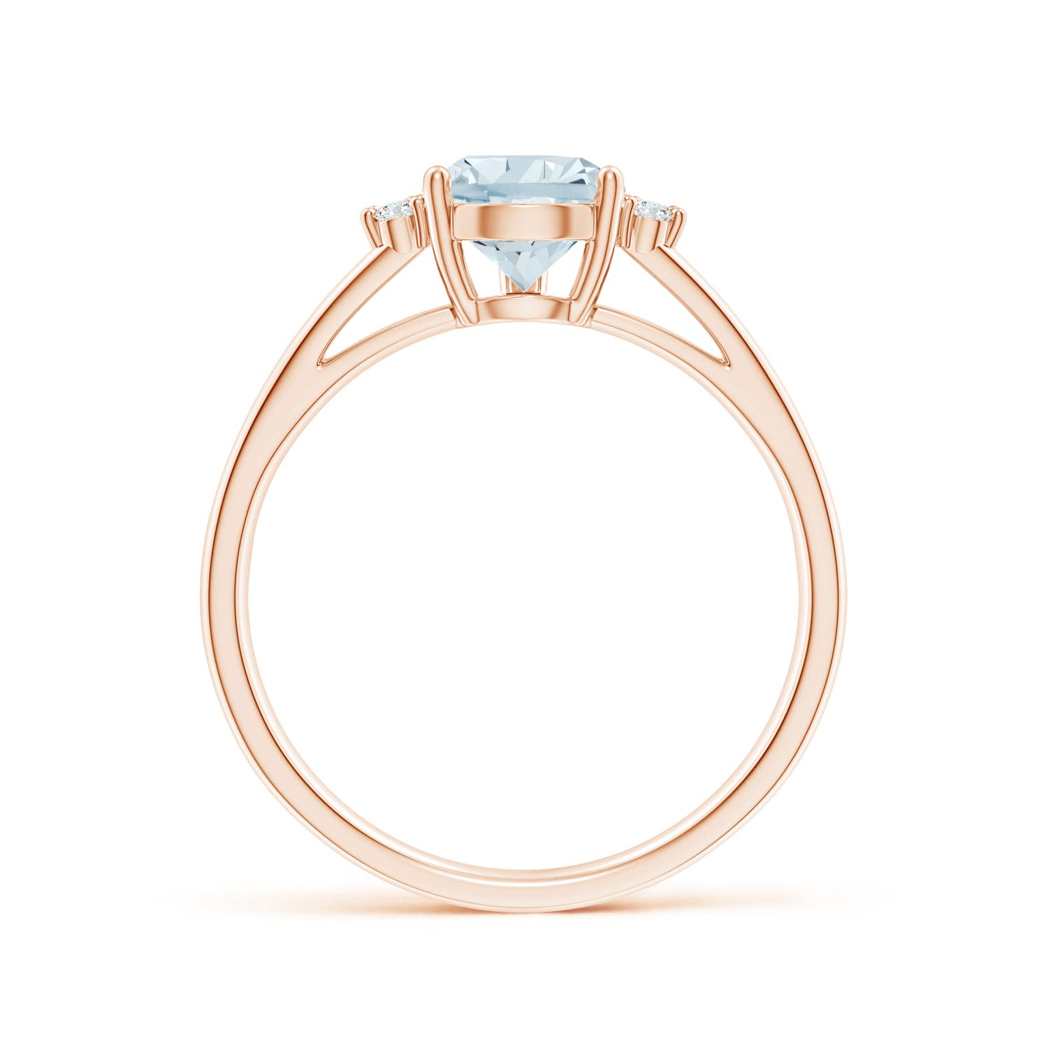 A - Aquamarine / 1.2 CT / 14 KT Rose Gold