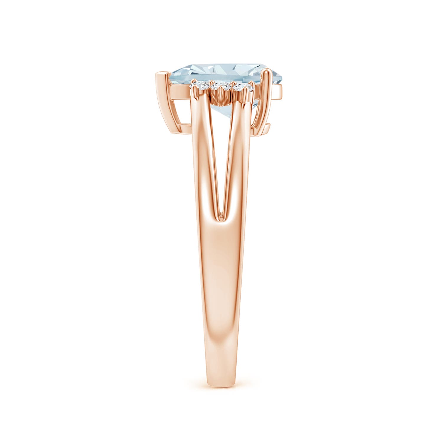 A - Aquamarine / 1.2 CT / 14 KT Rose Gold