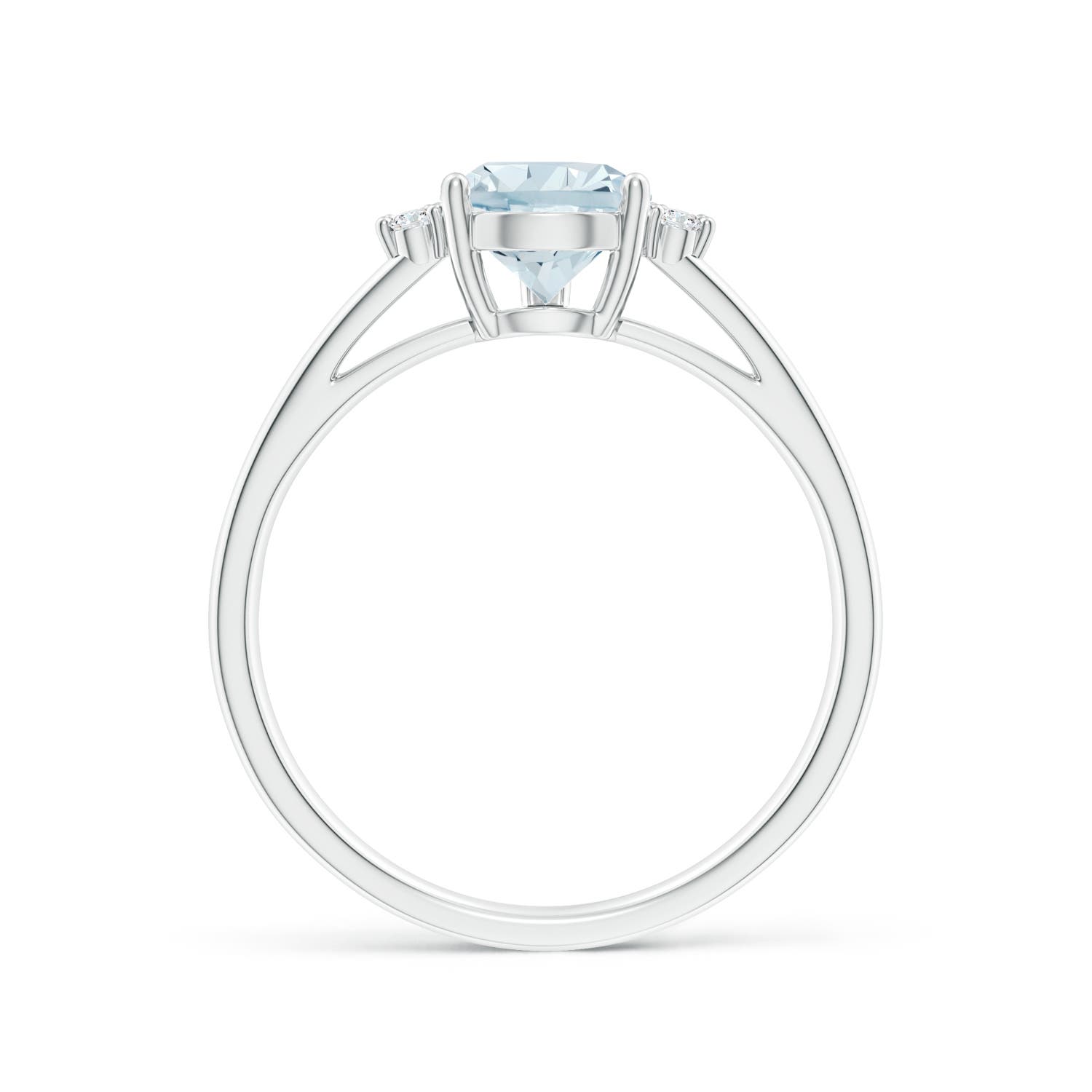 A - Aquamarine / 1.2 CT / 14 KT White Gold