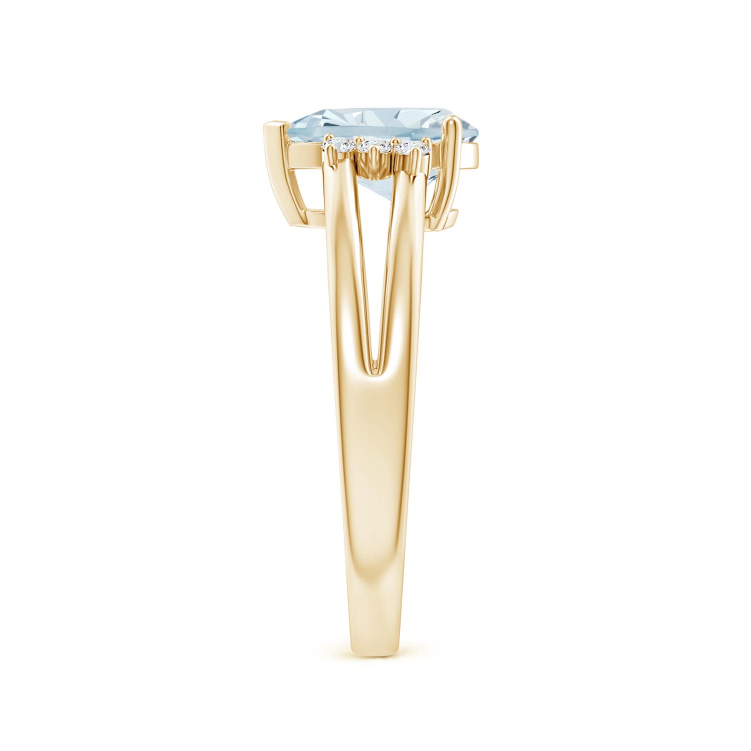 A - Aquamarine / 1.2 CT / 14 KT Yellow Gold