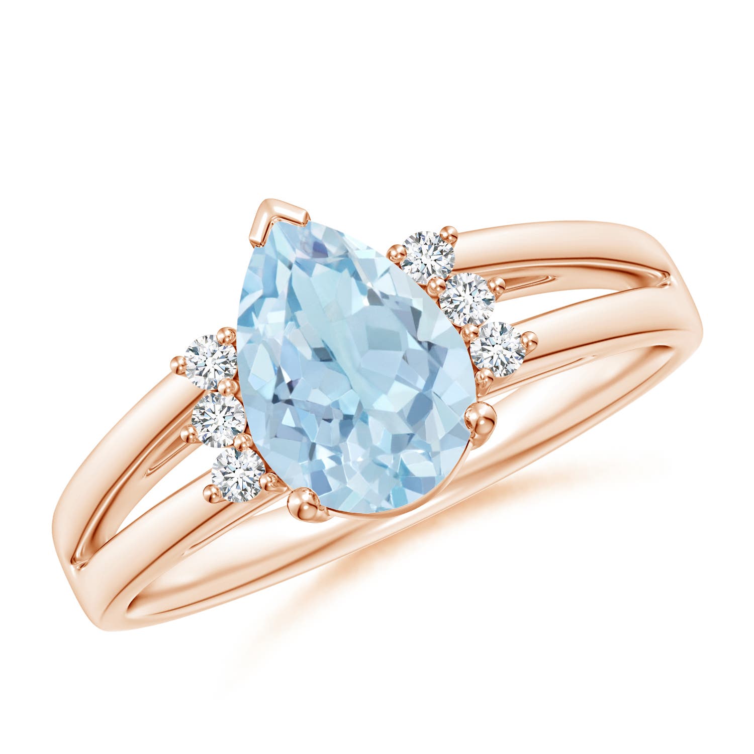 AA - Aquamarine / 1.2 CT / 14 KT Rose Gold