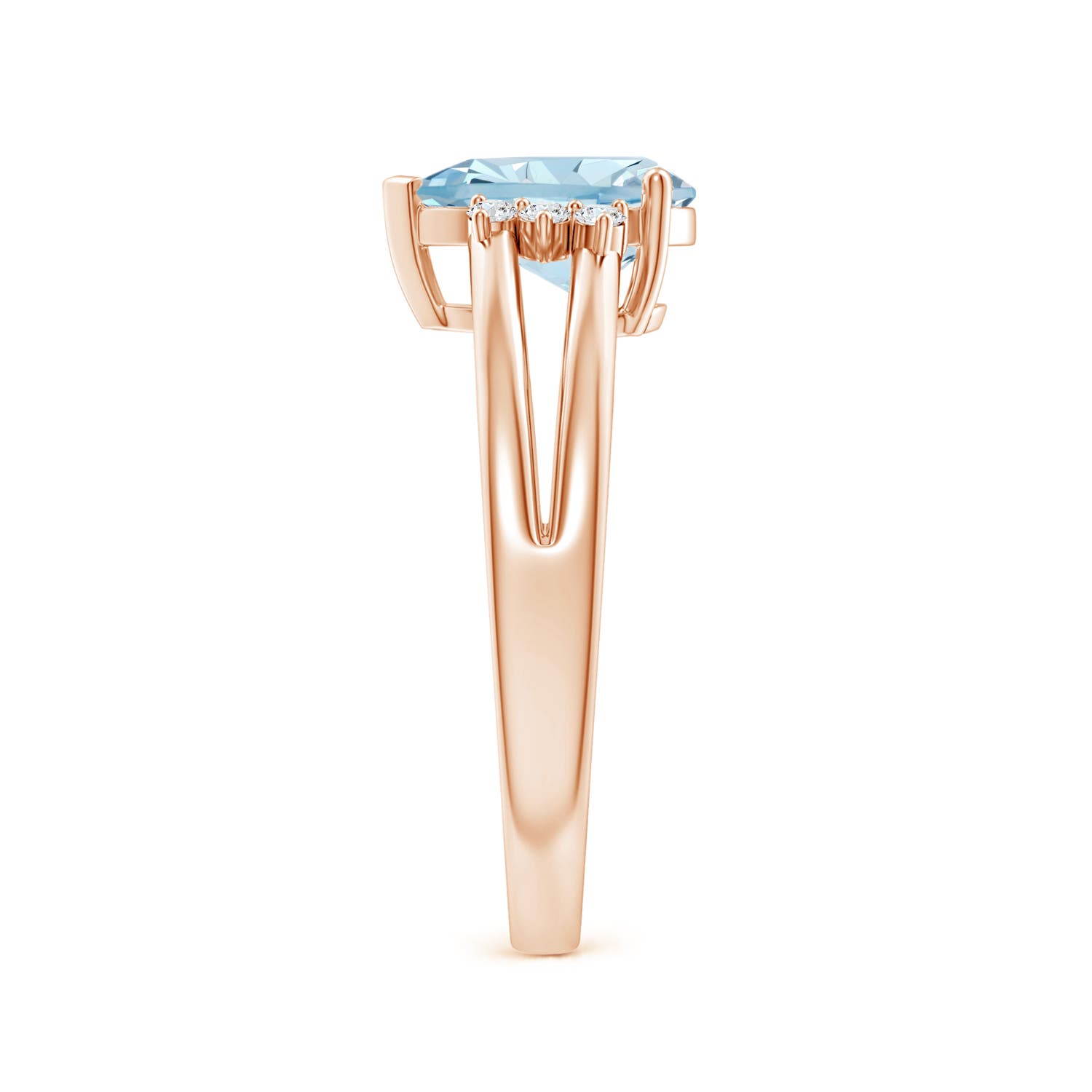 AA - Aquamarine / 1.2 CT / 14 KT Rose Gold