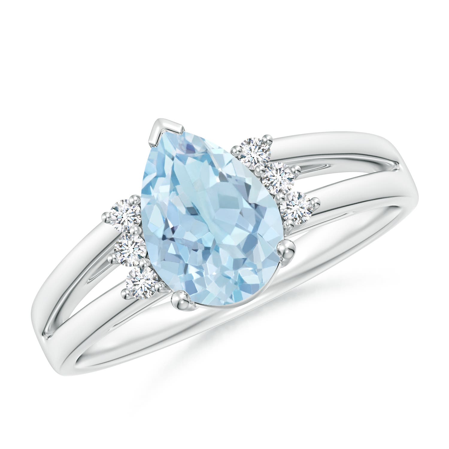 AA - Aquamarine / 1.2 CT / 14 KT White Gold