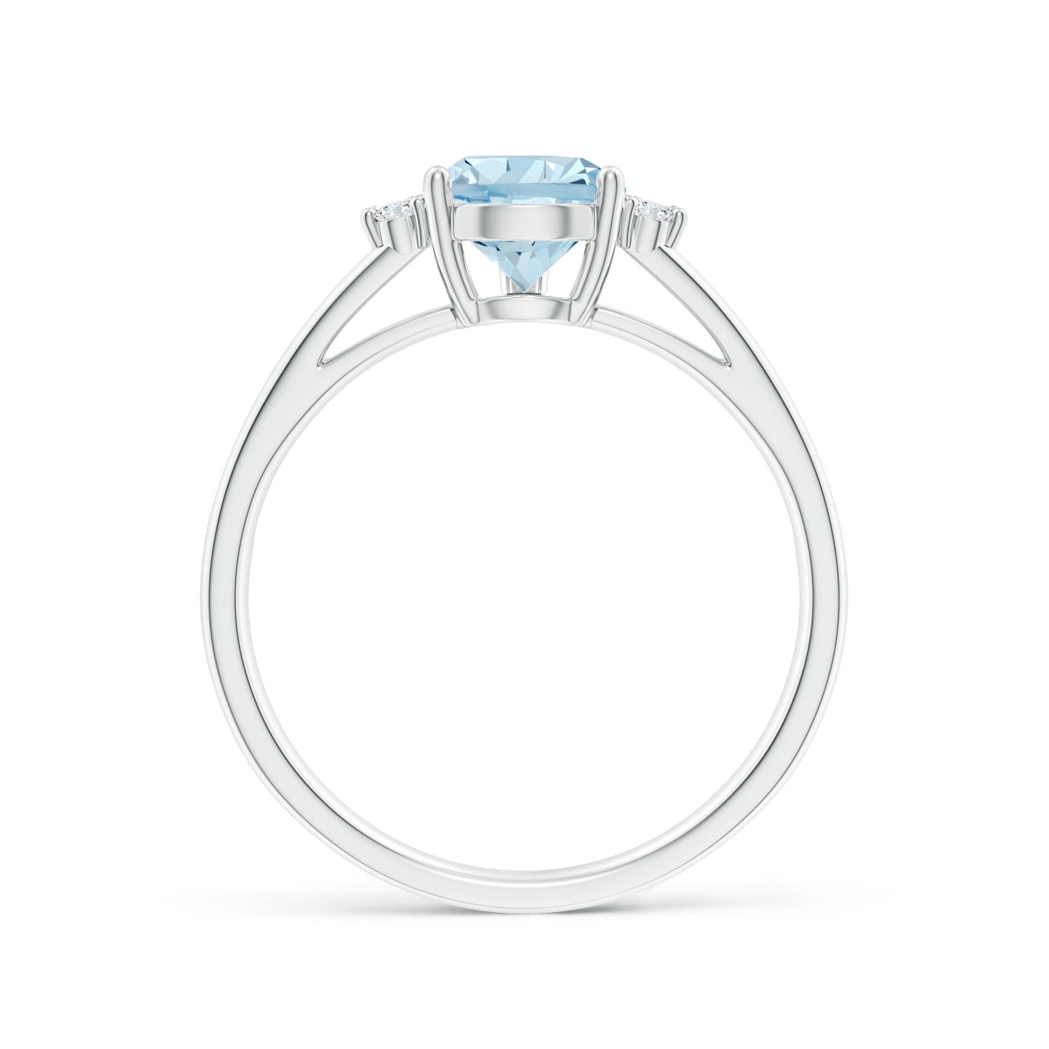 AA - Aquamarine / 1.2 CT / 14 KT White Gold