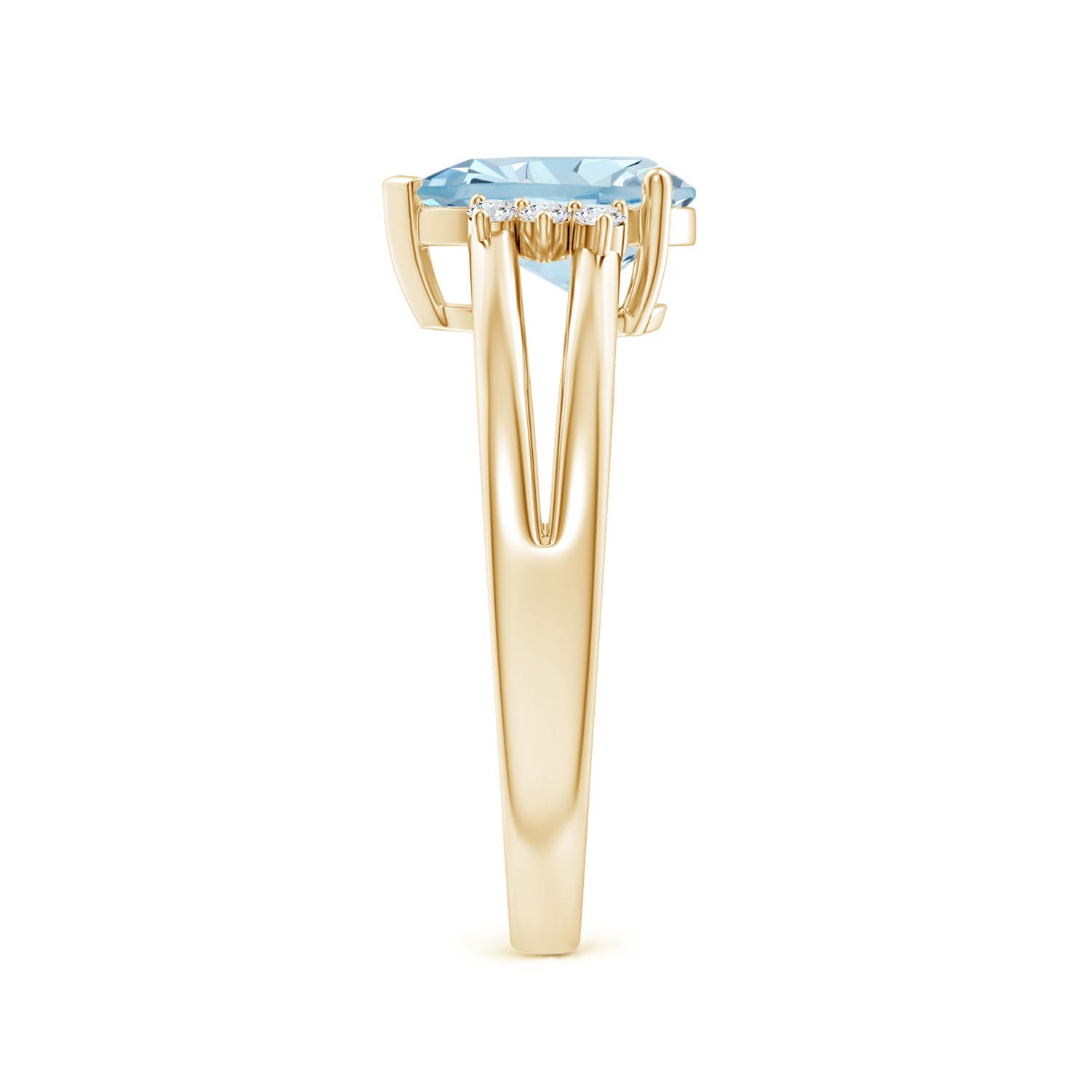 AA - Aquamarine / 1.2 CT / 14 KT Yellow Gold