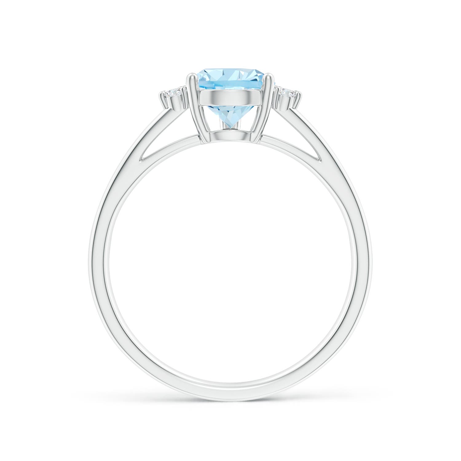 AAA - Aquamarine / 1.2 CT / 14 KT White Gold